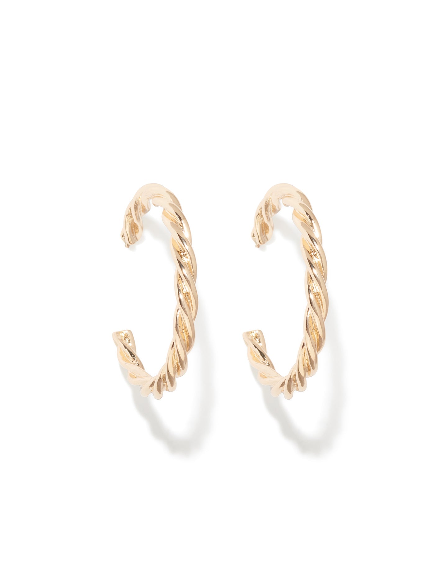 Taylor Twist Large Hoop Gold_mannequin