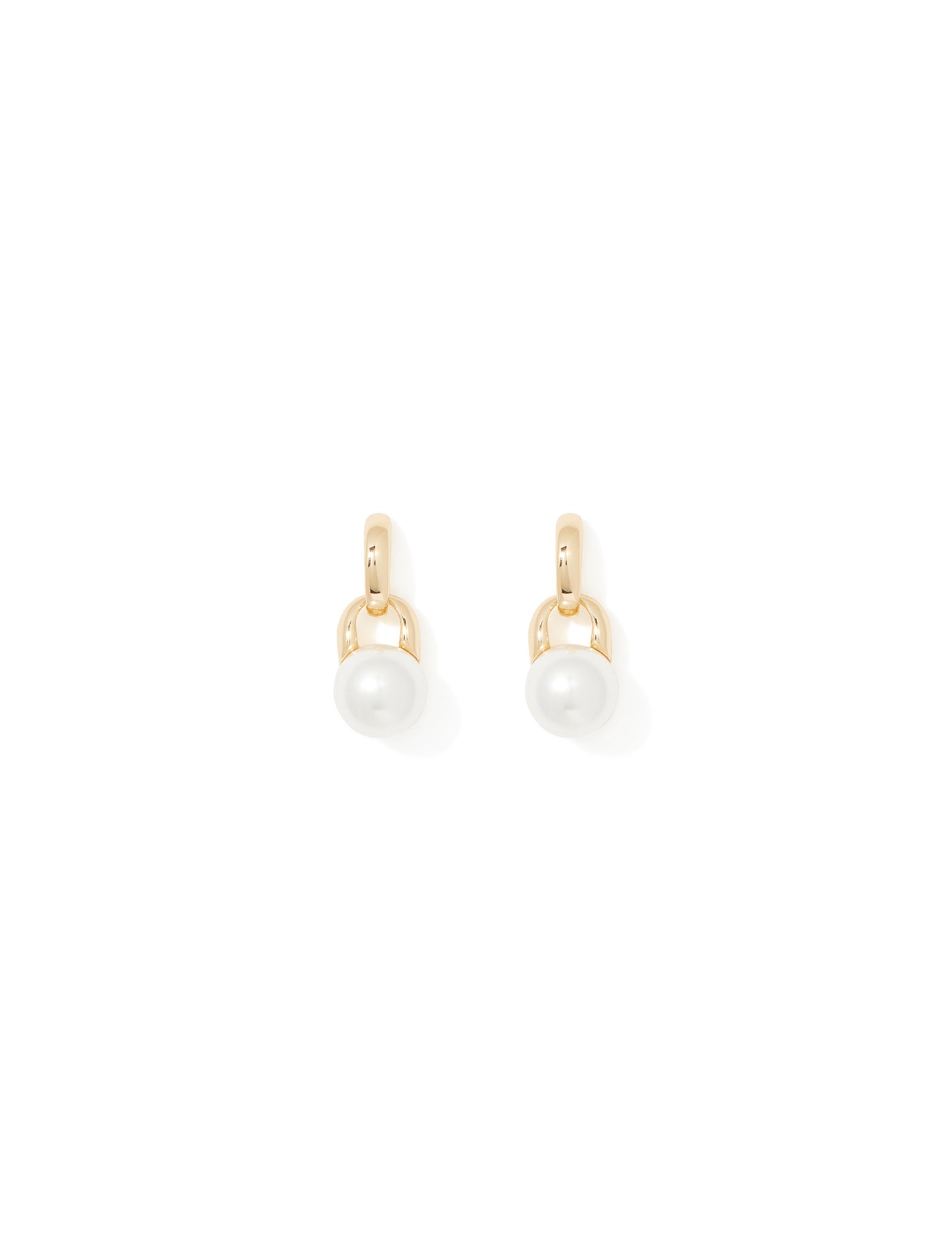 Patrice Pearl Small Drop Earrings Gold/Pearl_mannequin