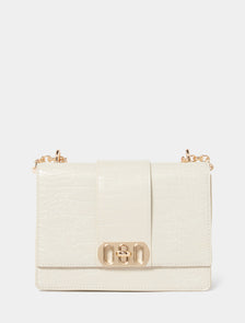 Imogen Chain Lock Crossbody Ivory Croc_mannequin