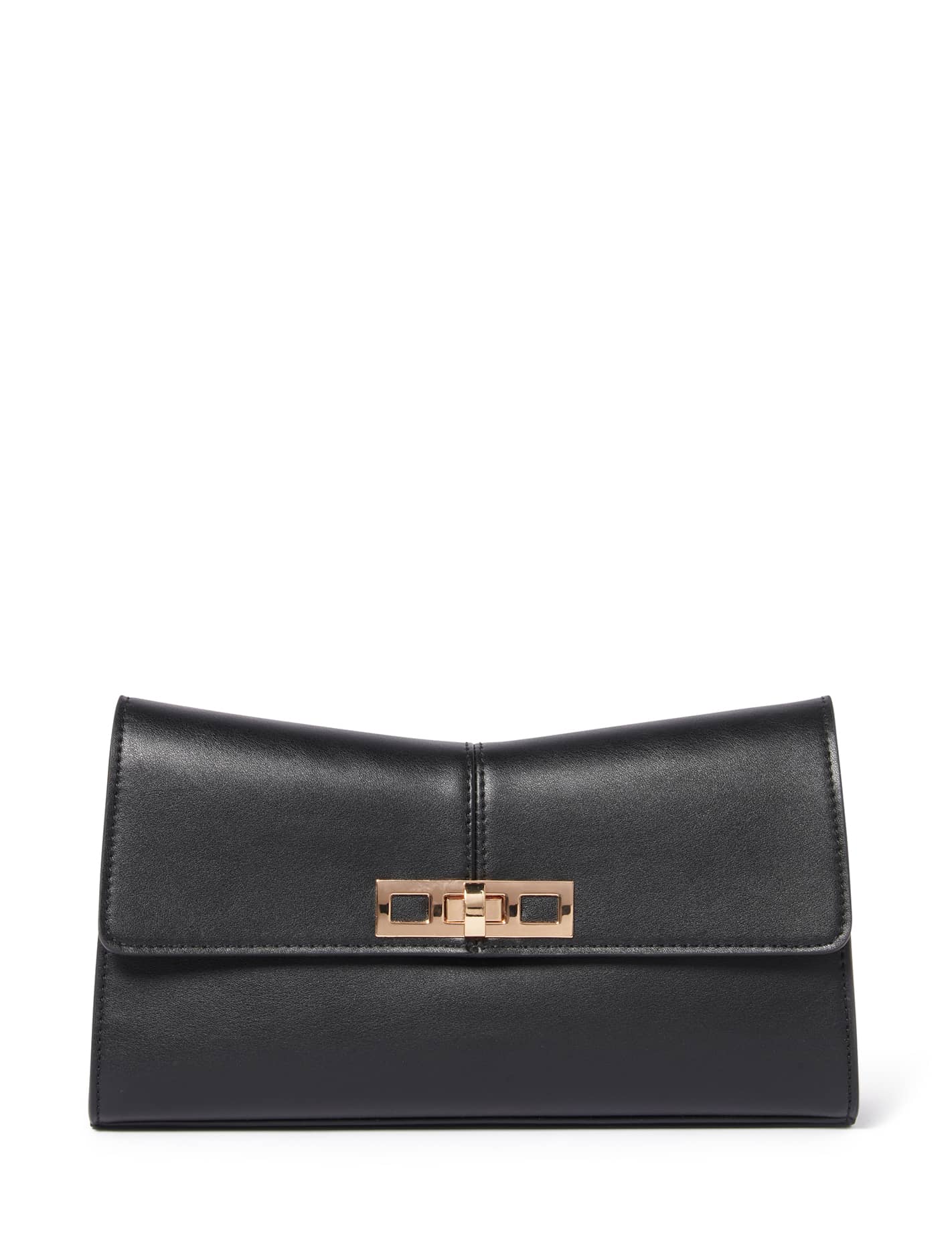 Margot Chain Clutch Black_mannequin