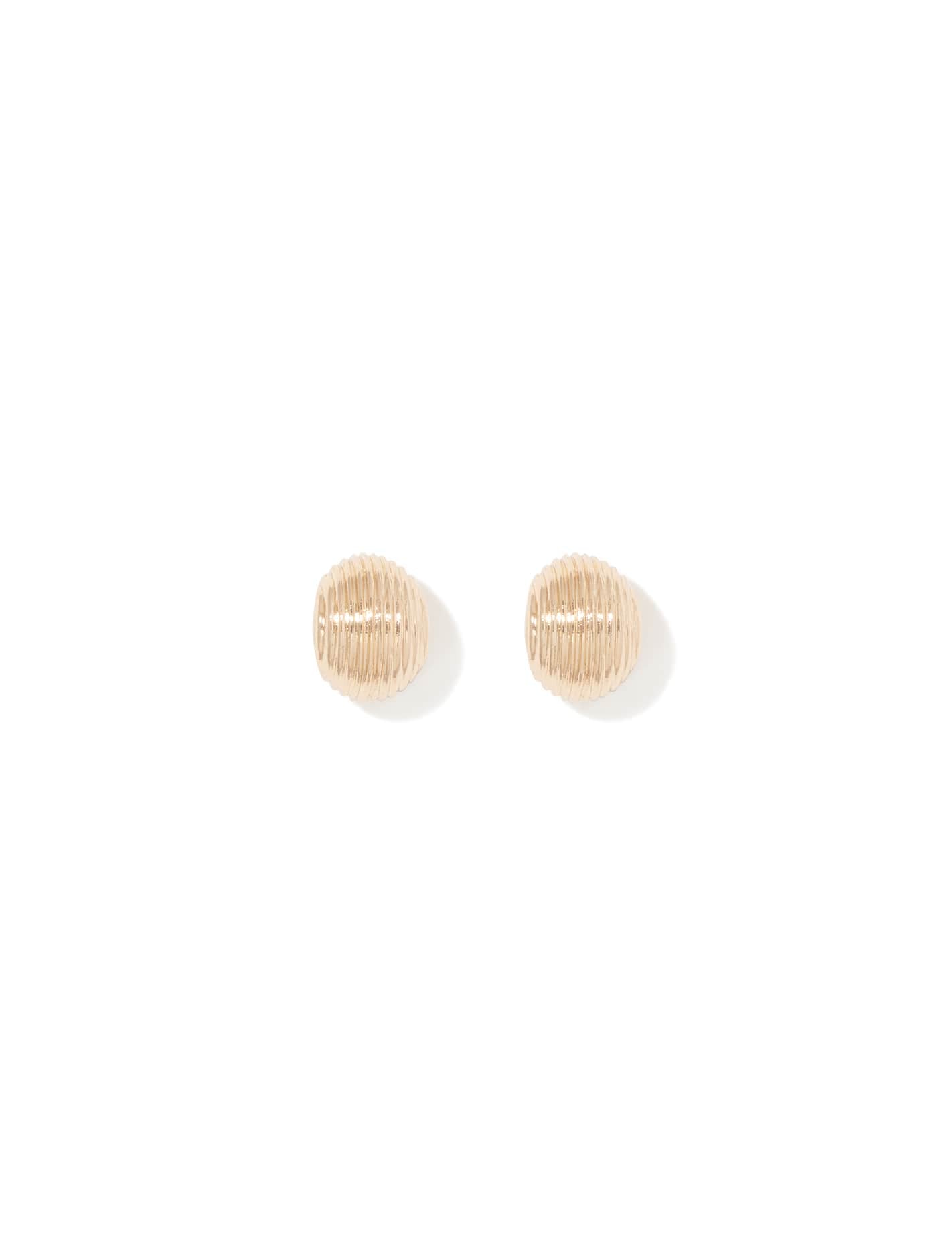 Percy Panel Small Stud Gold Plated_mannequin