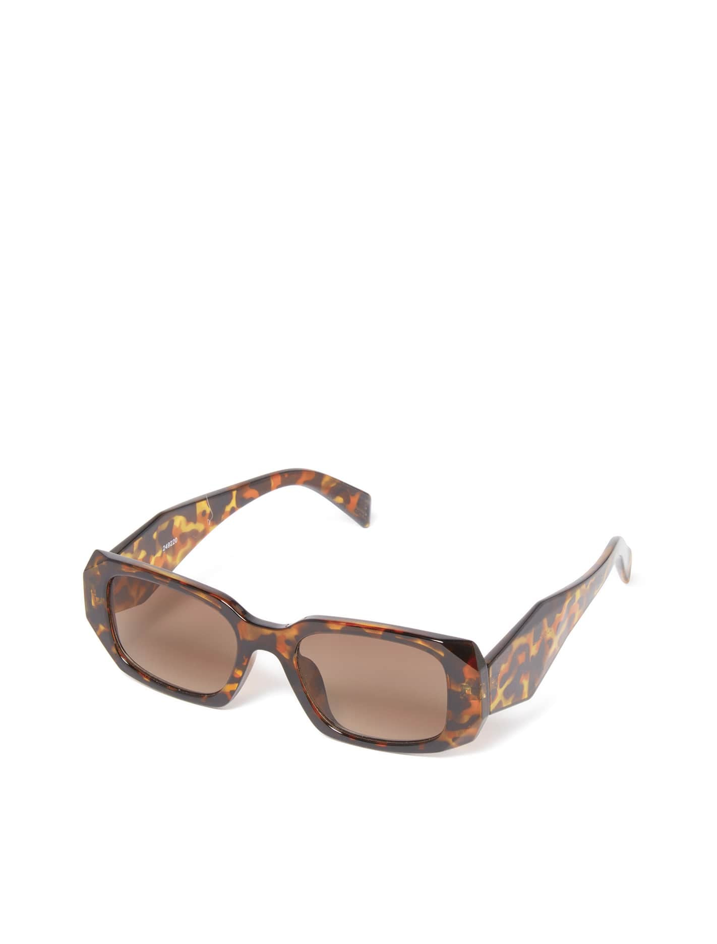 Rebecca Rectangular Sunglasses Dark Tort_mannequin