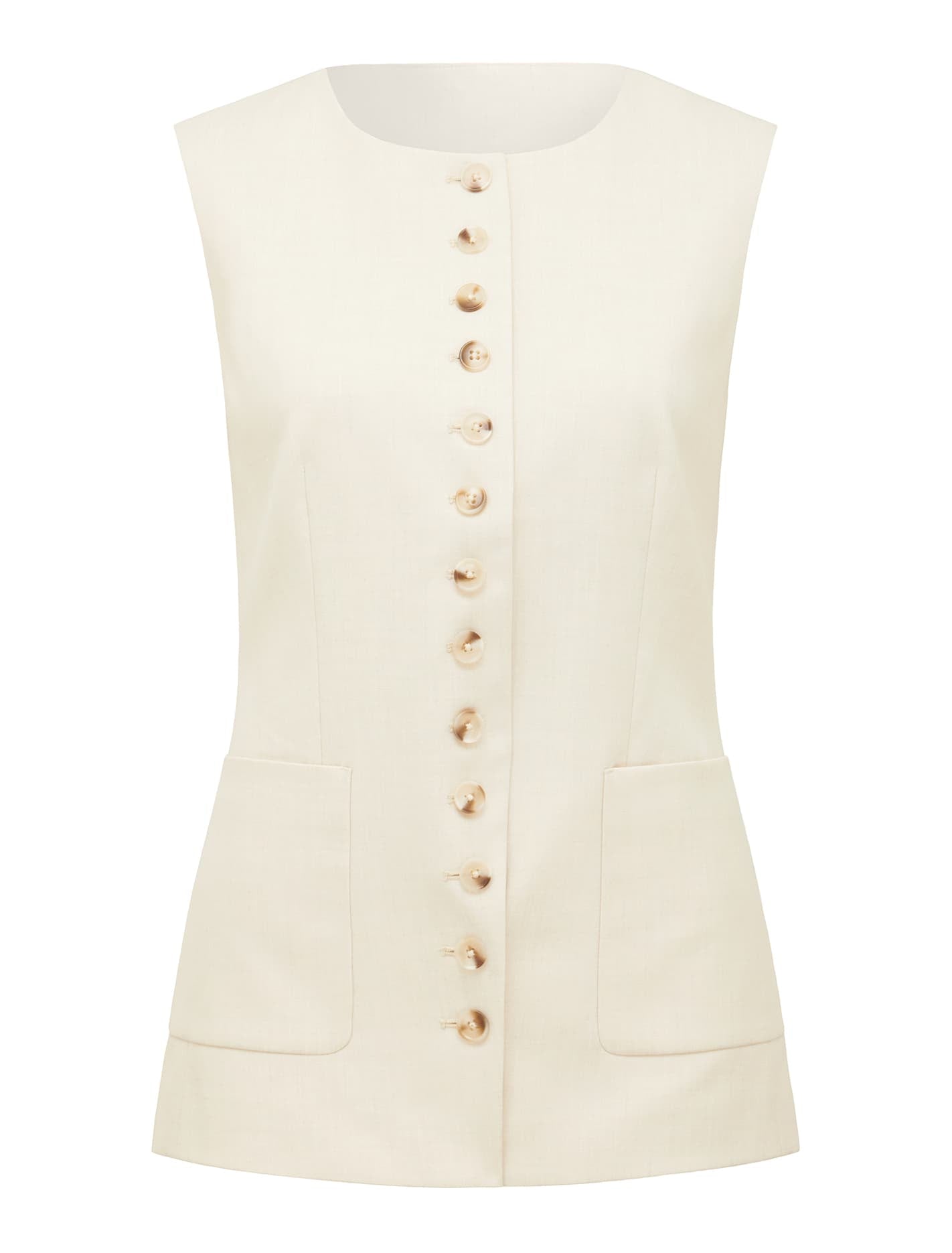 Cian Waistcoat Coconut Marle Suit_mannequin