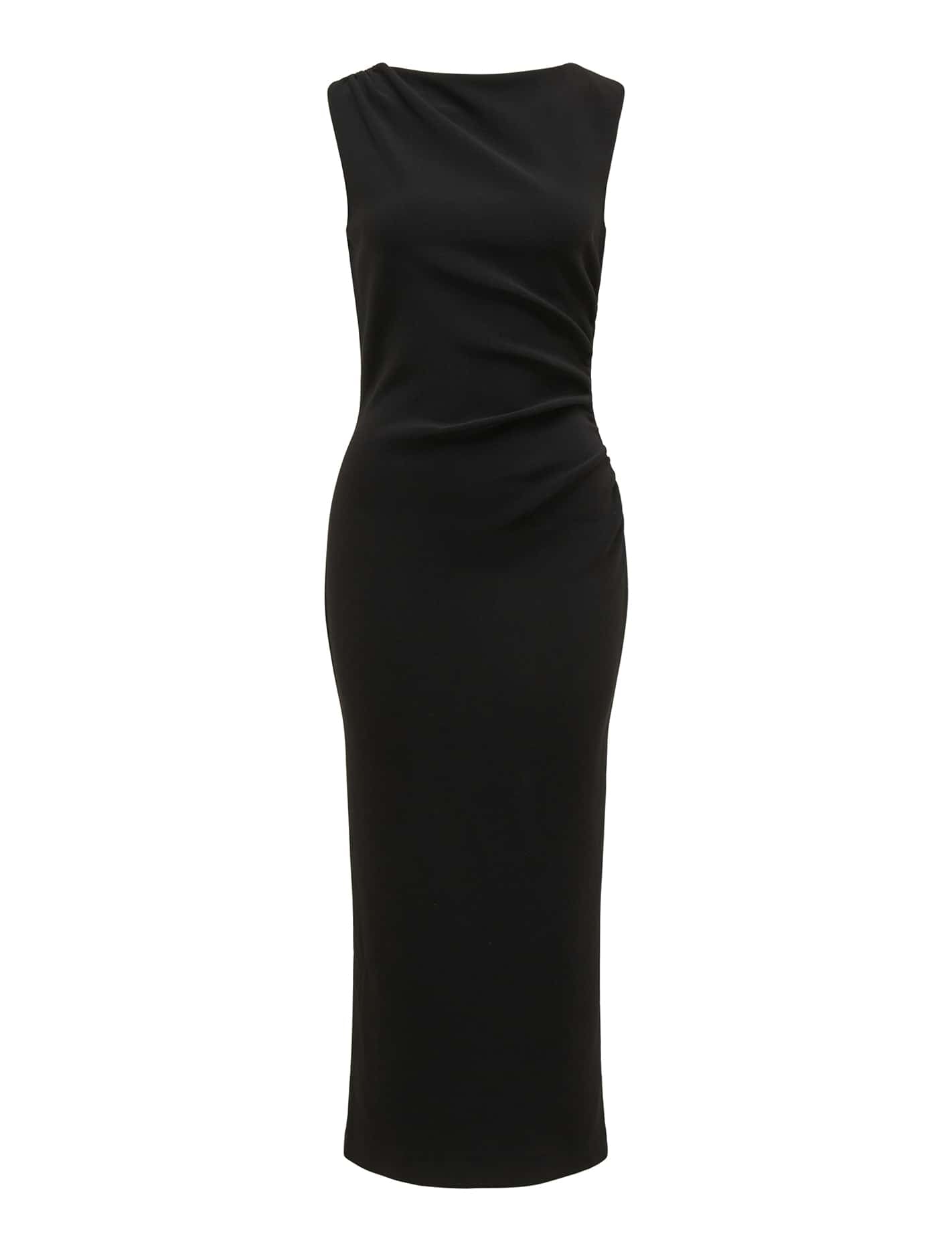 Lorena Boat Neck Bodycon Midi Black_mannequin