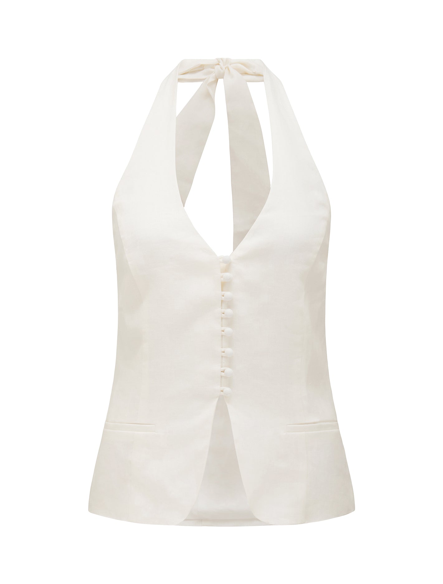 Elsie Halter Vest Porcelain_mannequin