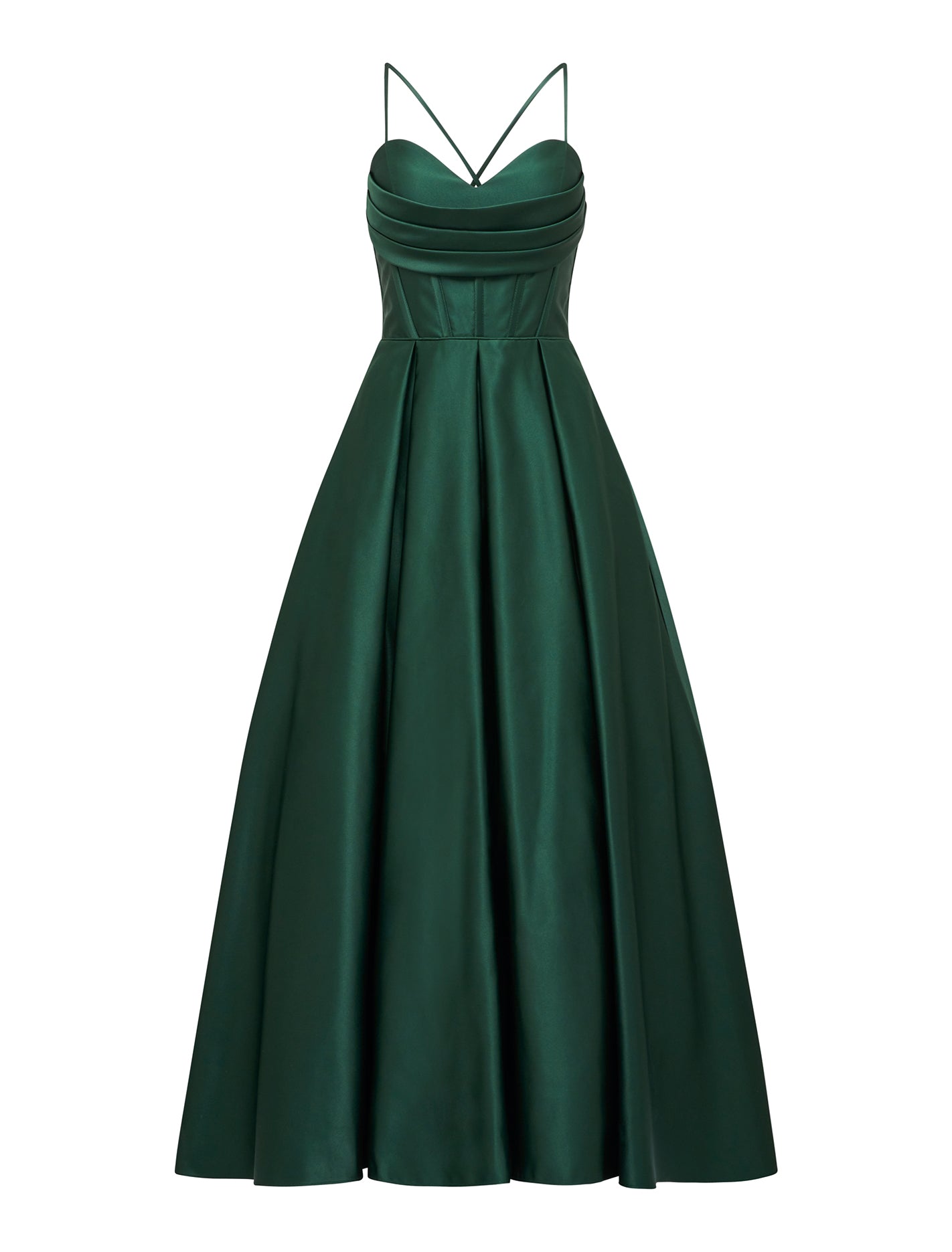 Lydia Strappy Gown Hunter_mannequin