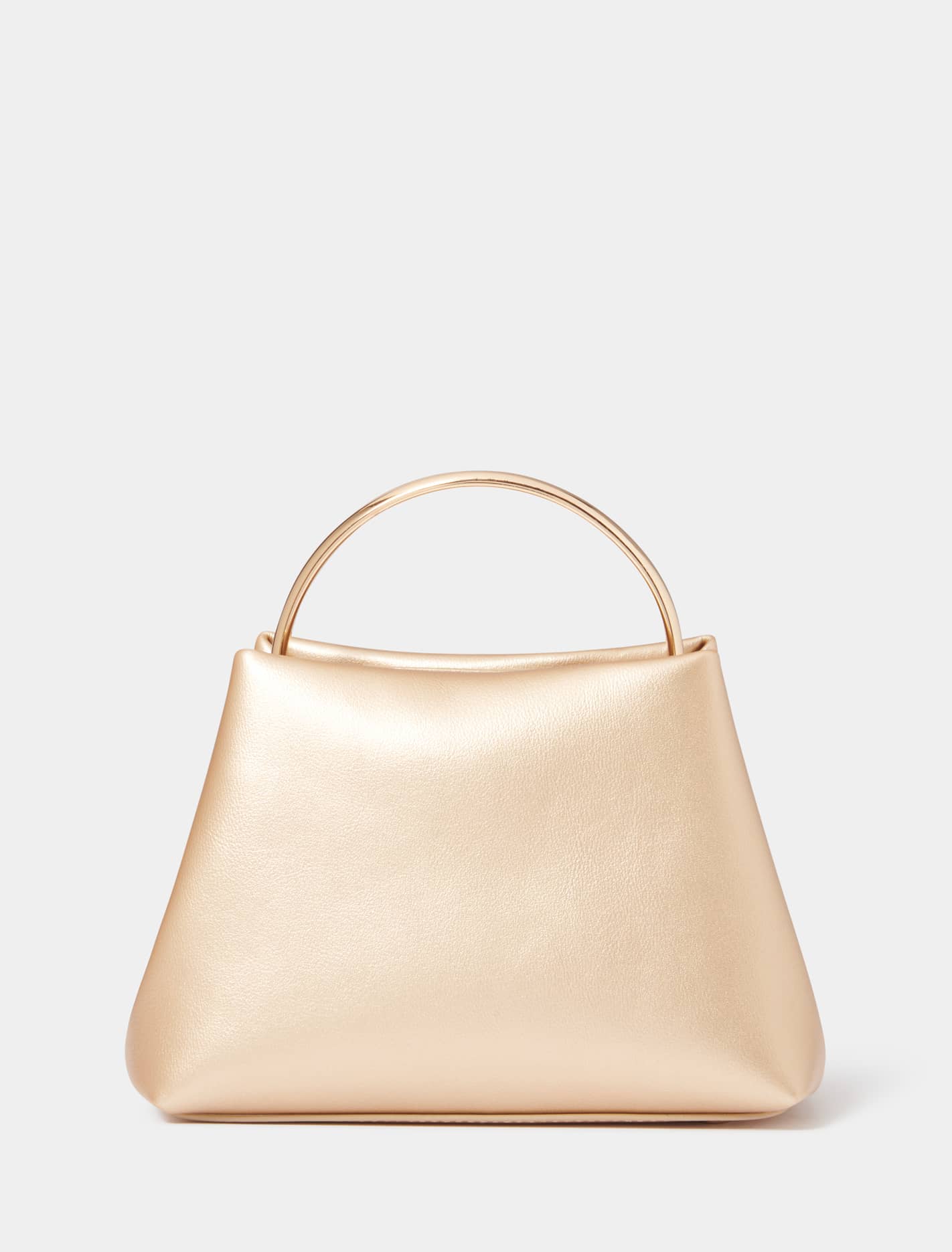 Signature Mackenzie Metal-Handle Mini Bag Gold_mannequin