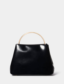 Signature Mackenzie Metal-Handle Mini Bag Black_mannequin