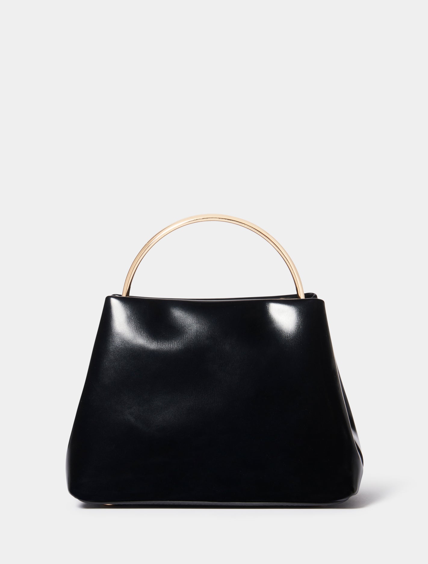 Signature Mackenzie Metal-Handle Mini Bag Black_mannequin
