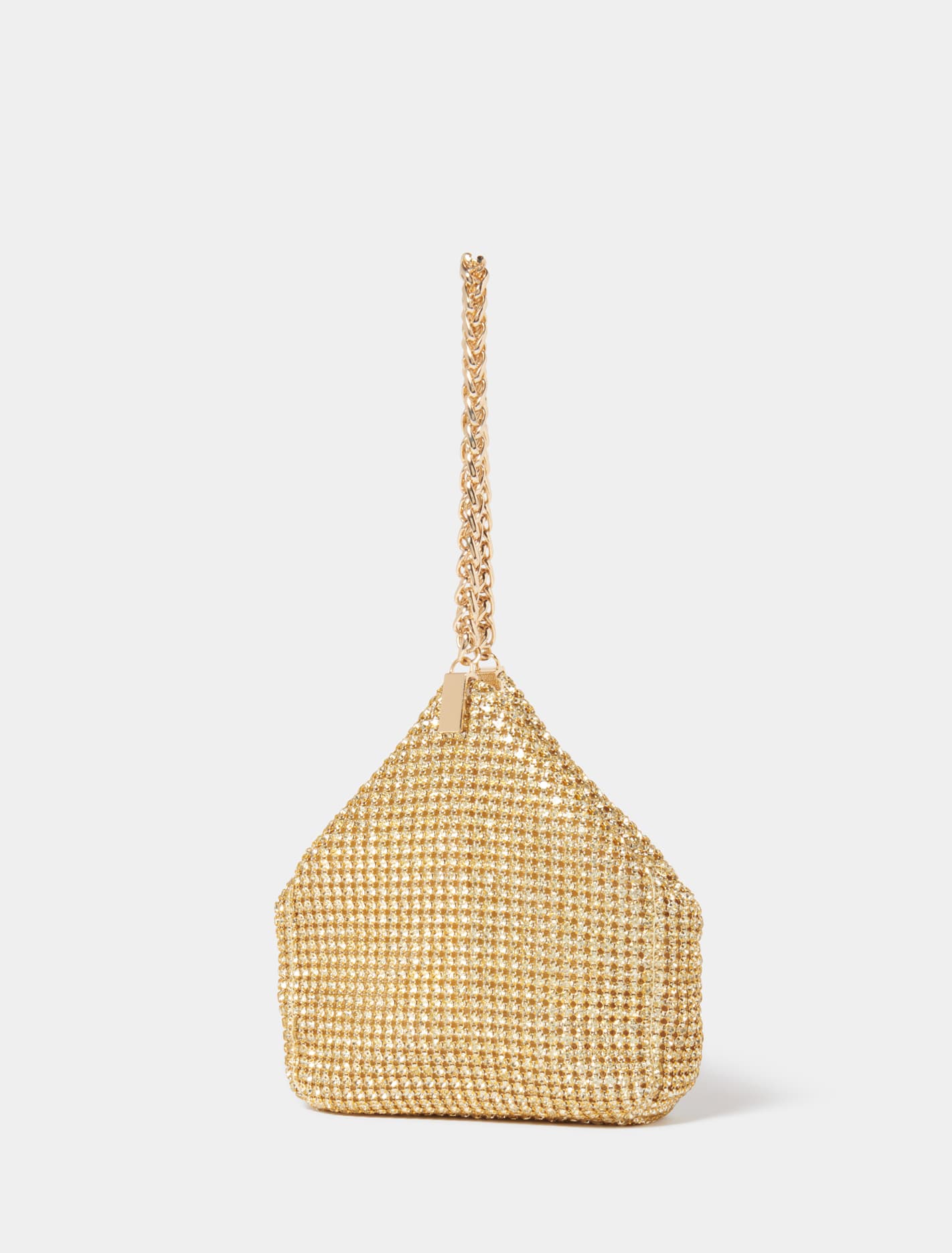 Cleo Chain Strap Pouch Gold_mannequin