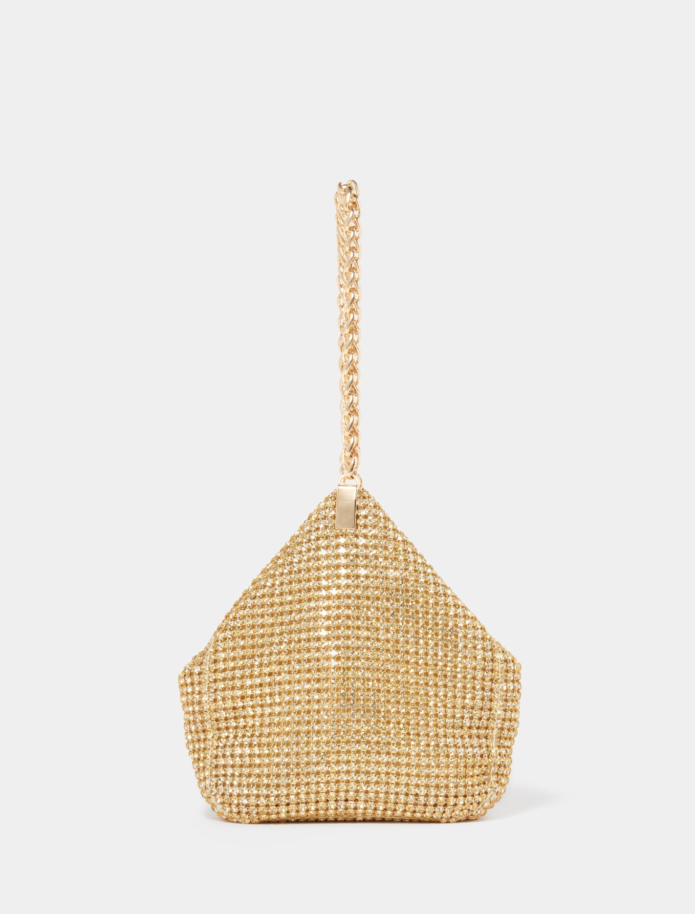 Cleo Chain Strap Pouch Gold_mannequin