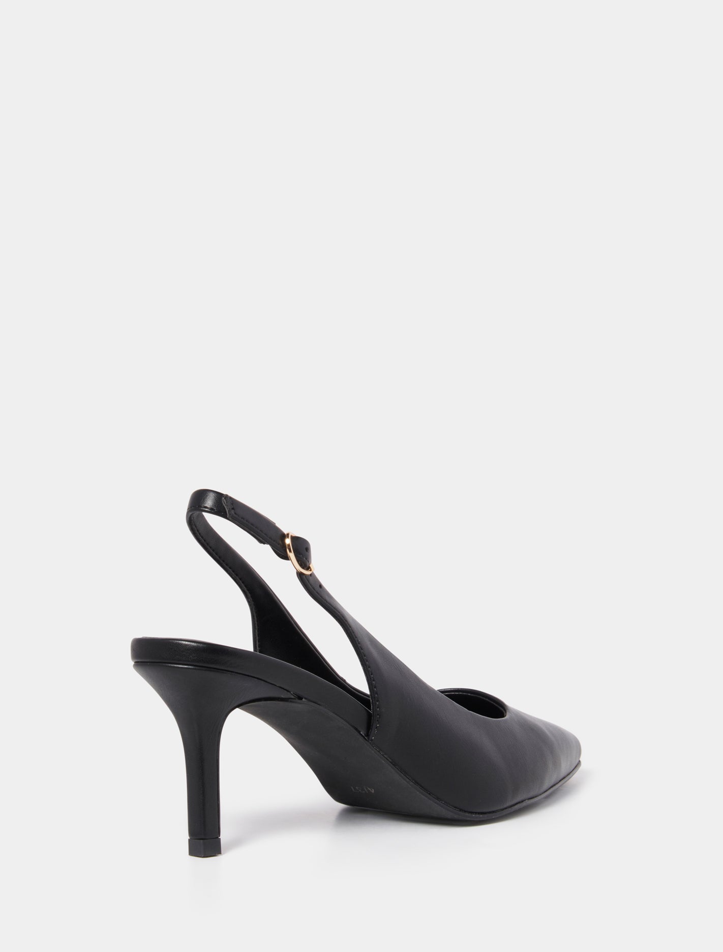 Behati Slingback Stiletto Heels Black_mannequin