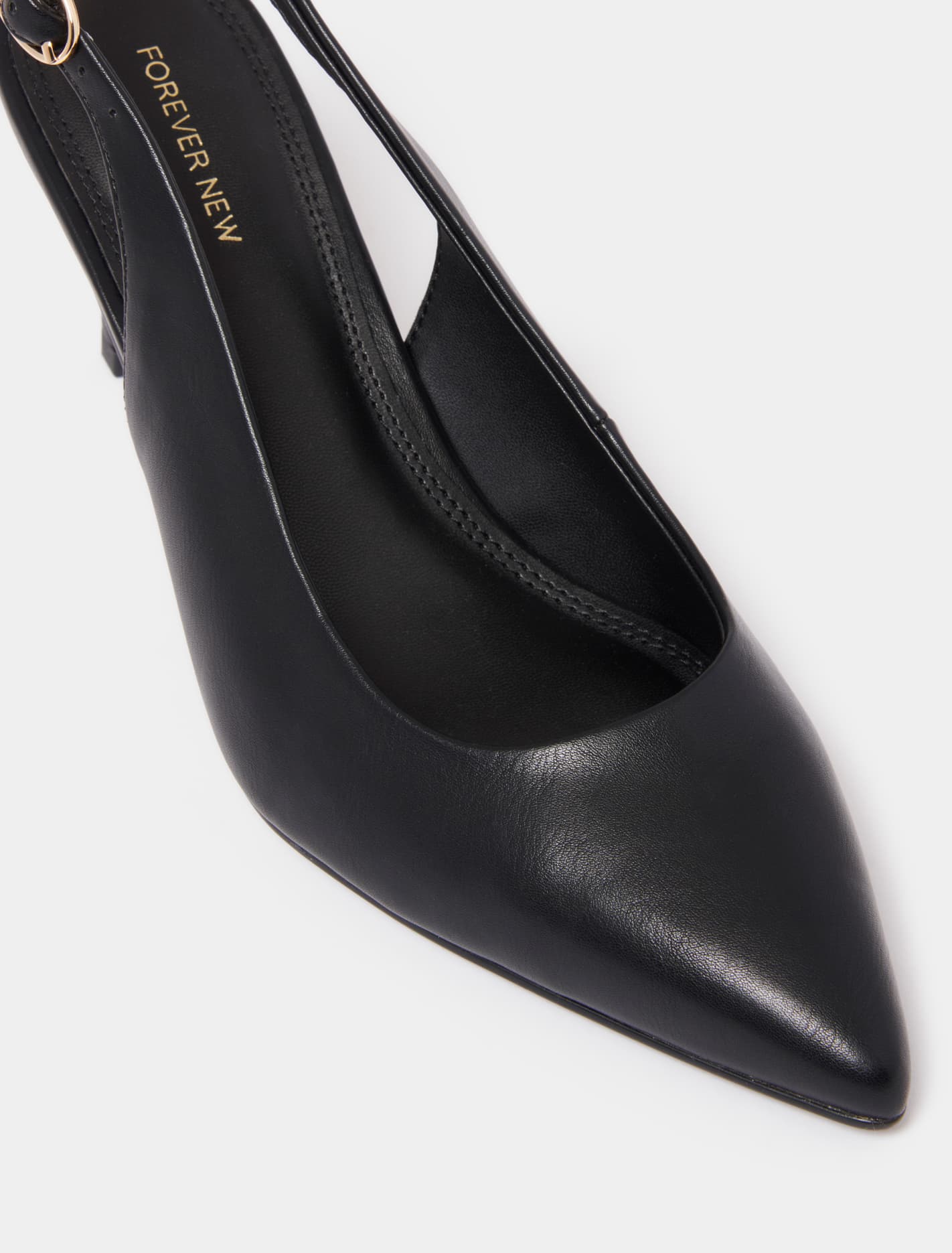 Behati Slingback Stiletto Heels Black_mannequin