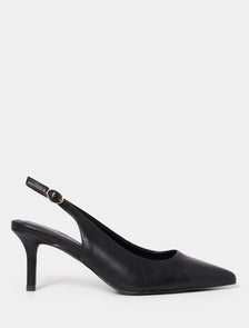 Behati Slingback Stiletto Heels Black_mannequin