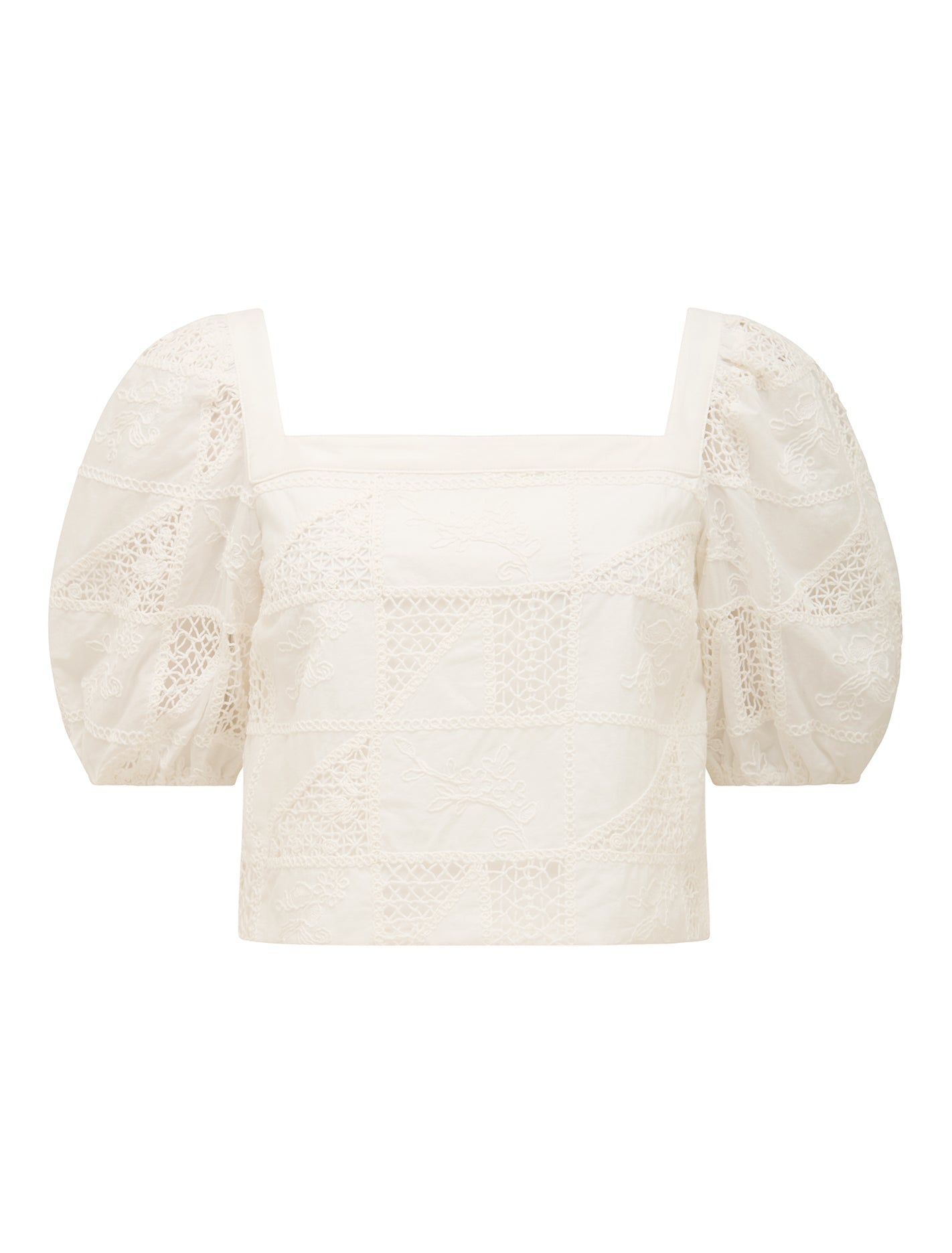 Katya Embroidered Top Porcelain_mannequin
