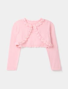 Betty Flower Girls Cardigan Pink Lemonade_mannequin