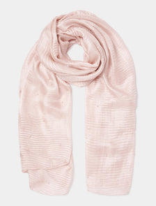 Pearl Pleated Scarf Blush_mannequin