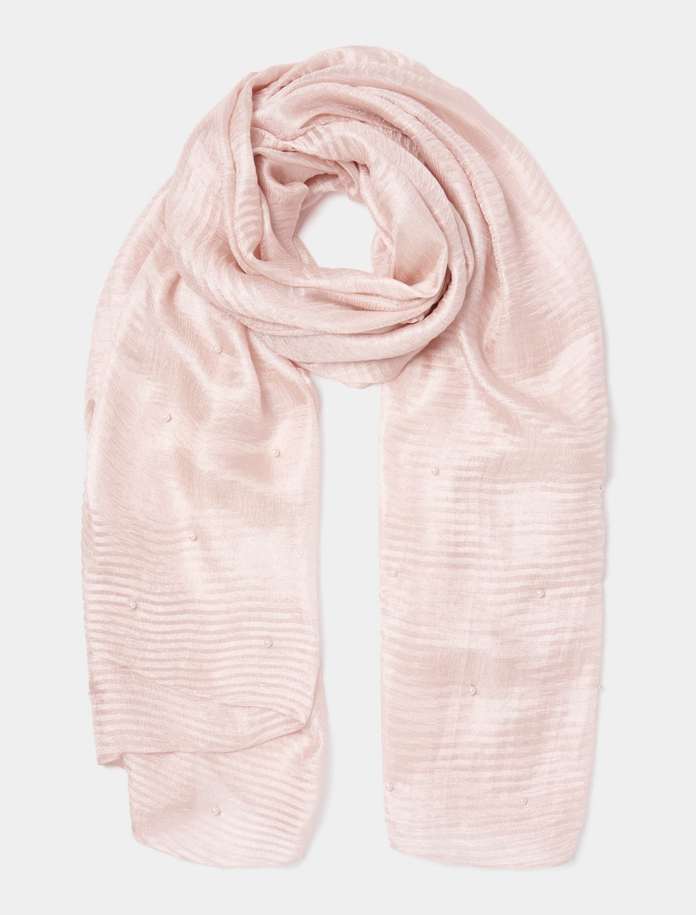 Pearl Pleated Scarf Blush_mannequin