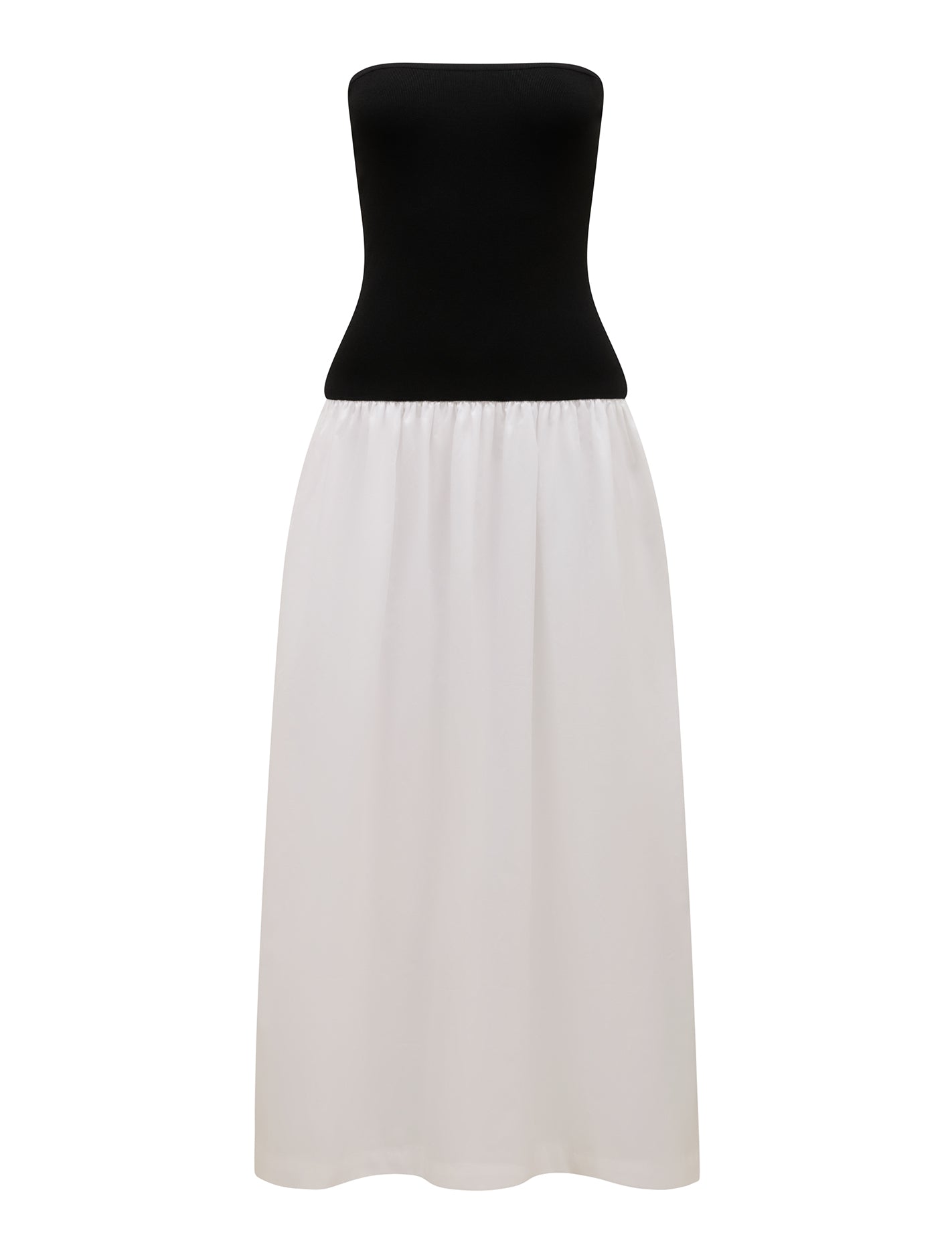 Renee Contrast Midi Dress Mono_mannequin