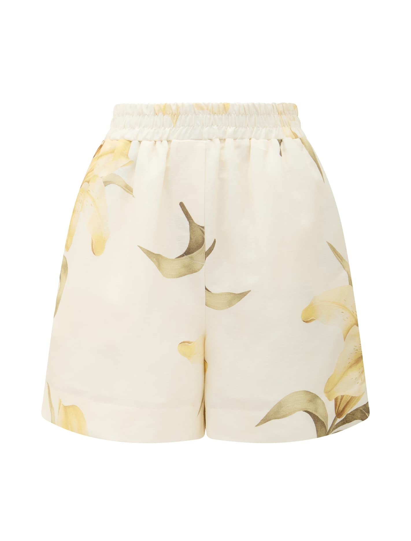 Presley Elasticated Shorts Small Lily Floral Co-ord_mannequin