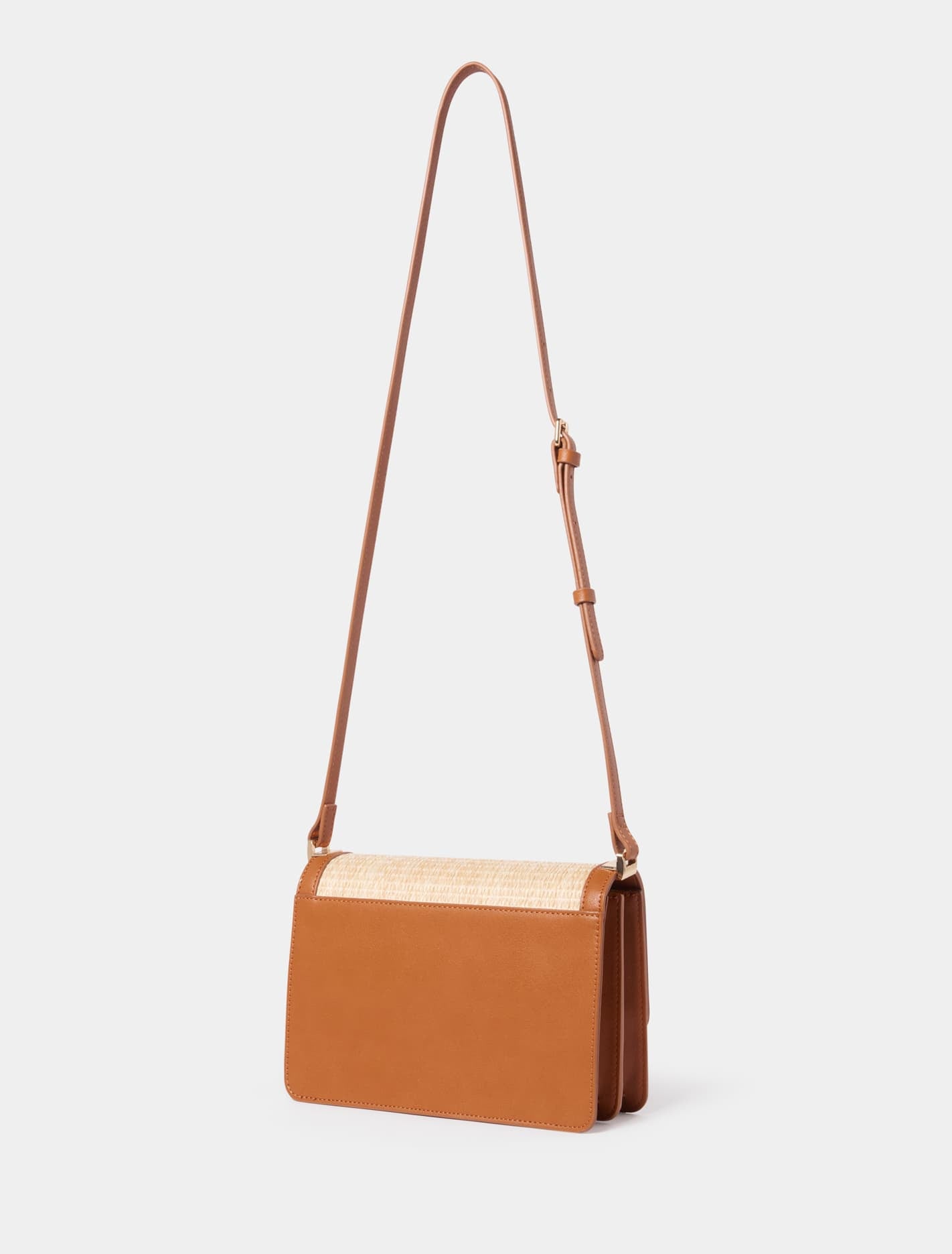 Winslet Woven Crossbody Bag Natural/Tan_mannequin