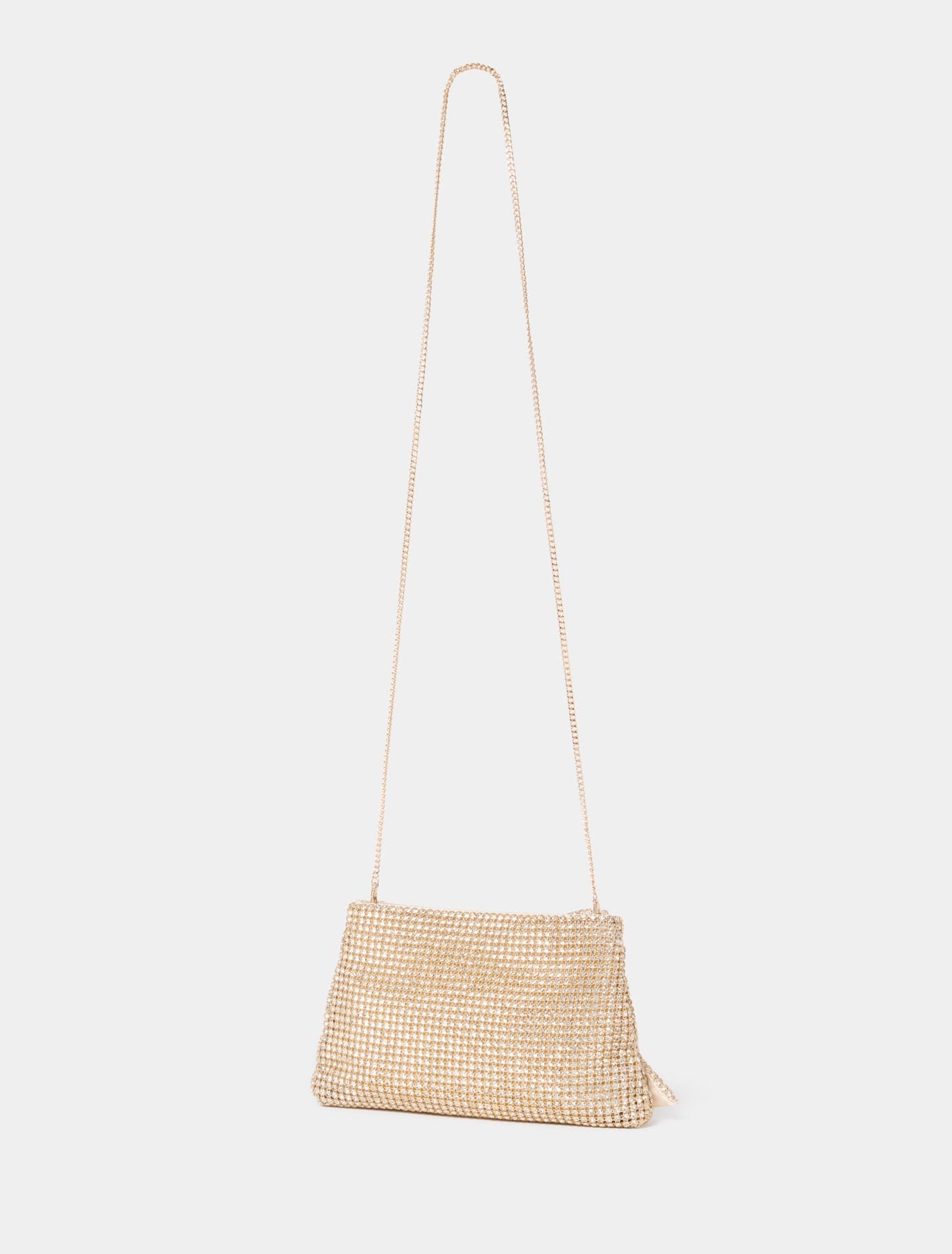Jolene Jewel Bow Clutch Gold_mannequin