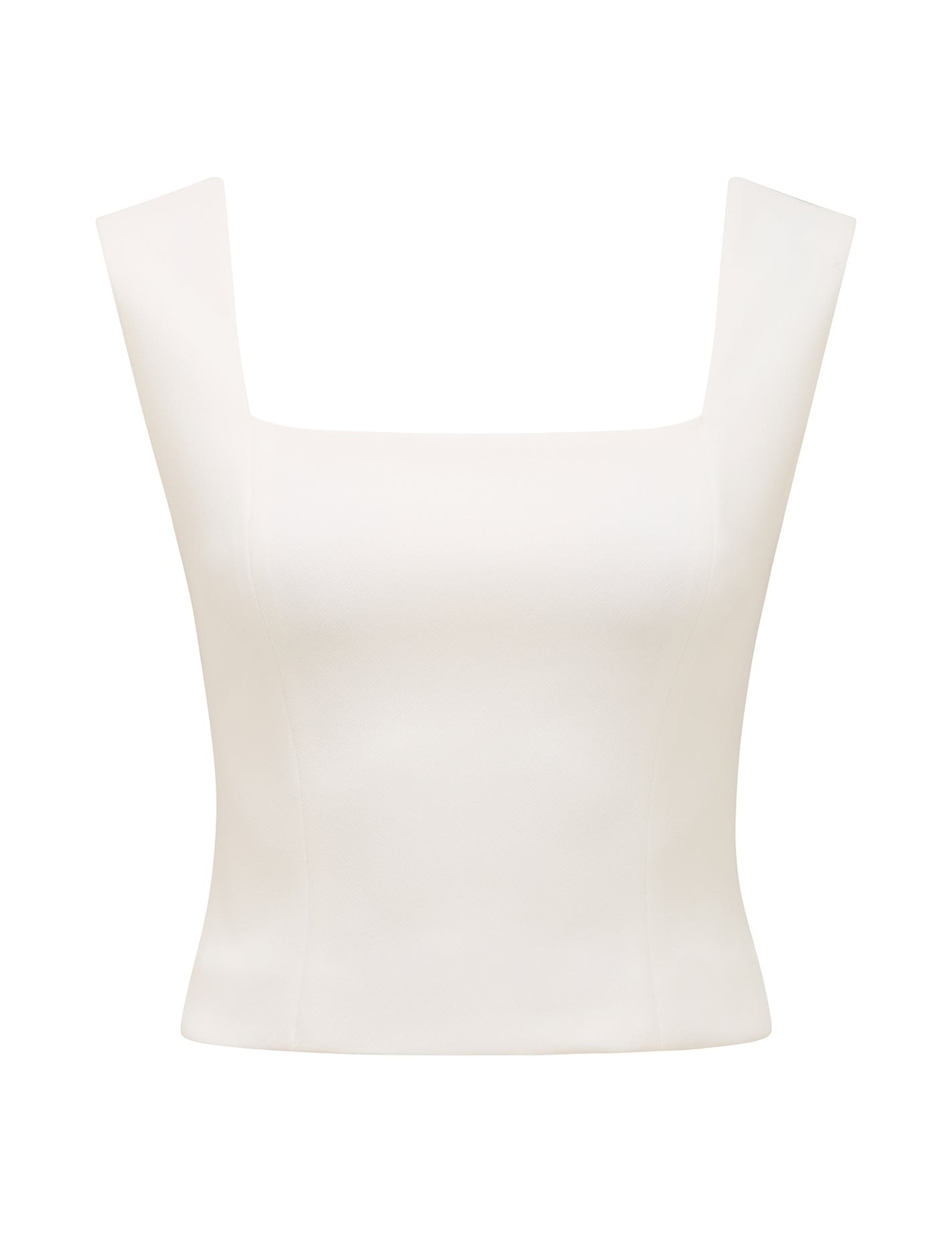 Yas Square Neck Top Porcelain_mannequin