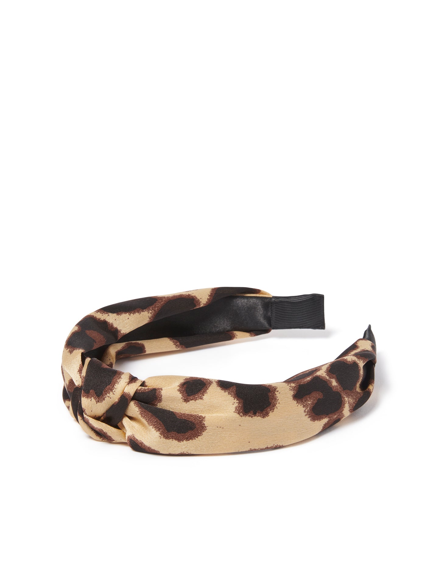 Selena Knotted Headband Leopard_mannequin