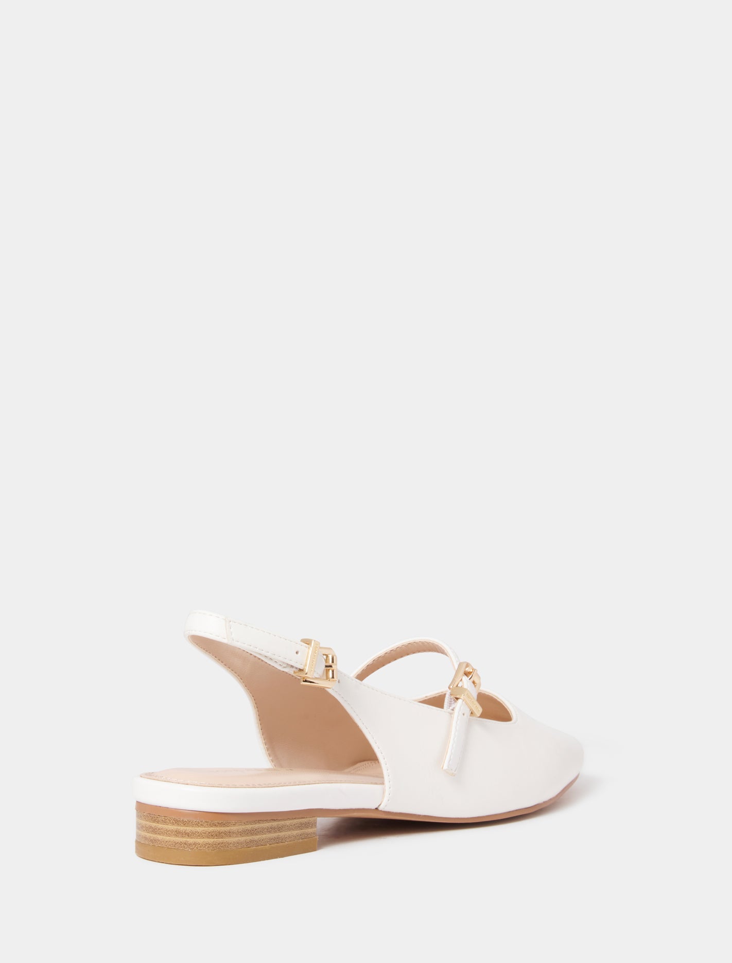 Skylar Slingback Flats White_mannequin