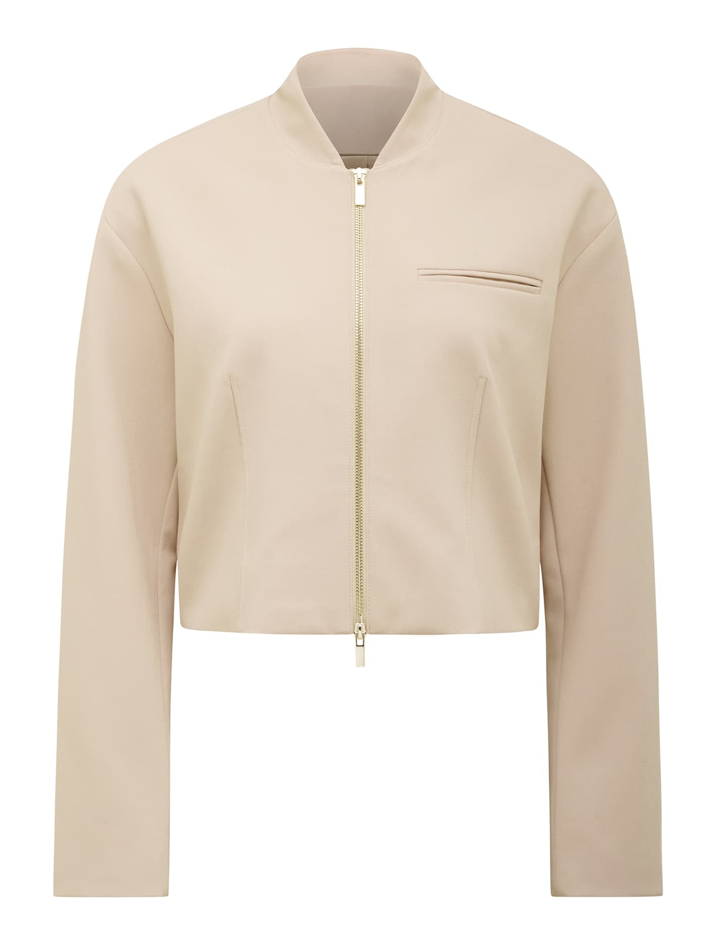 Maddison Formal Bomber Jacket Soft Camel Set_mannequin