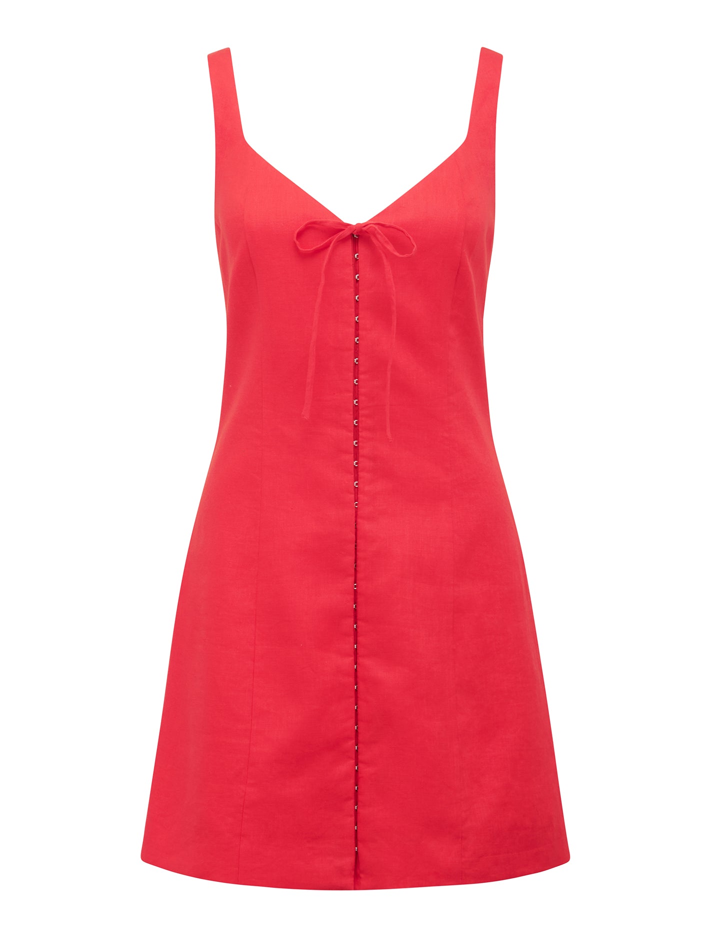 Monica Bow-Front Mini Dress Heirloom Tomato_mannequin