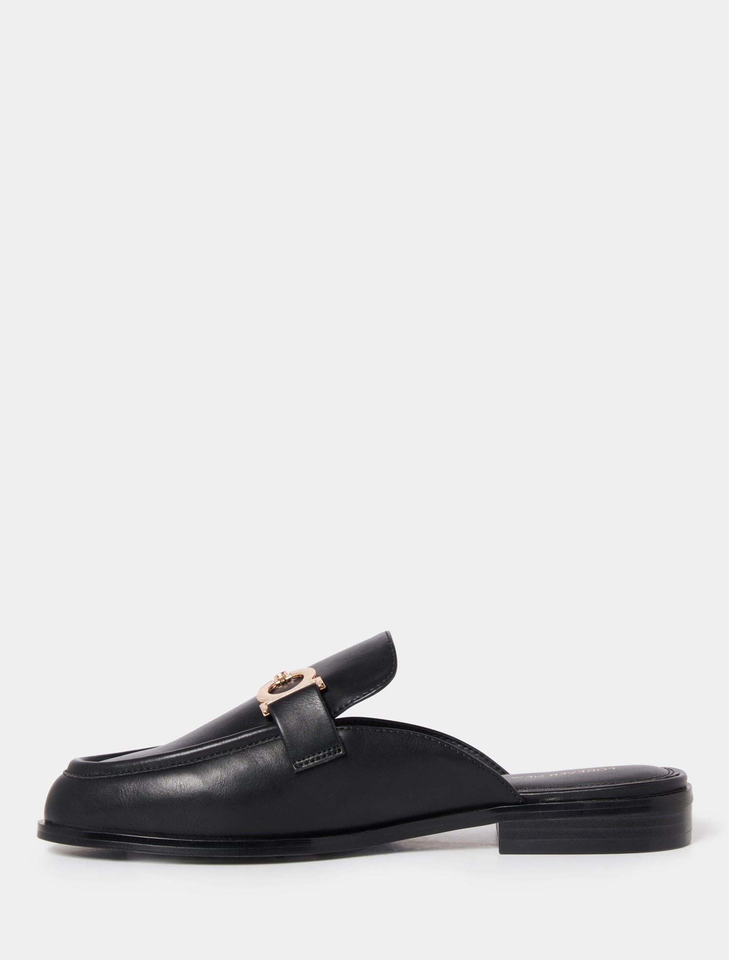 Betty Bit Trim Mule Loafers Black_mannequin