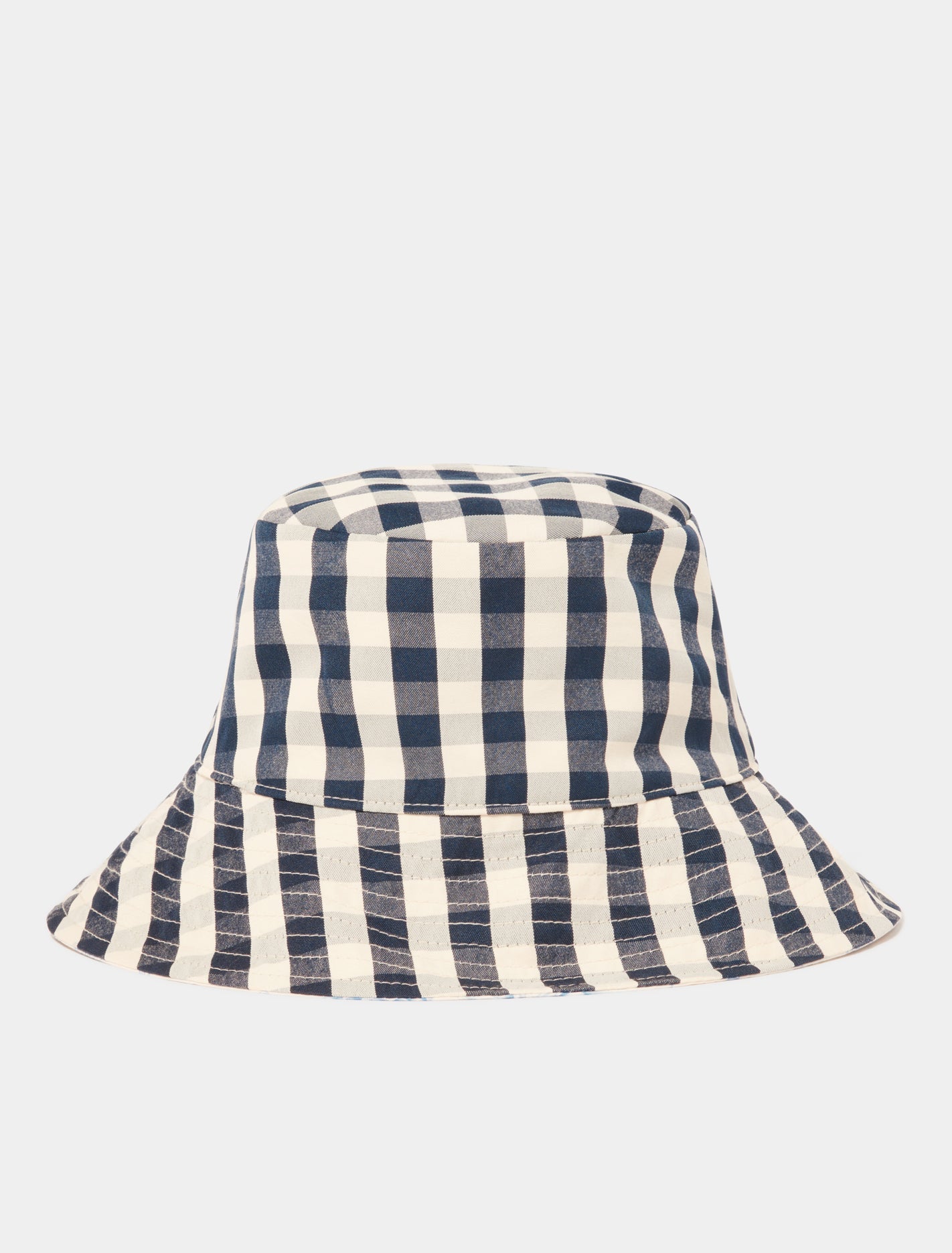 Laura Reversible Brim Hat Blue Hydrangea_mannequin