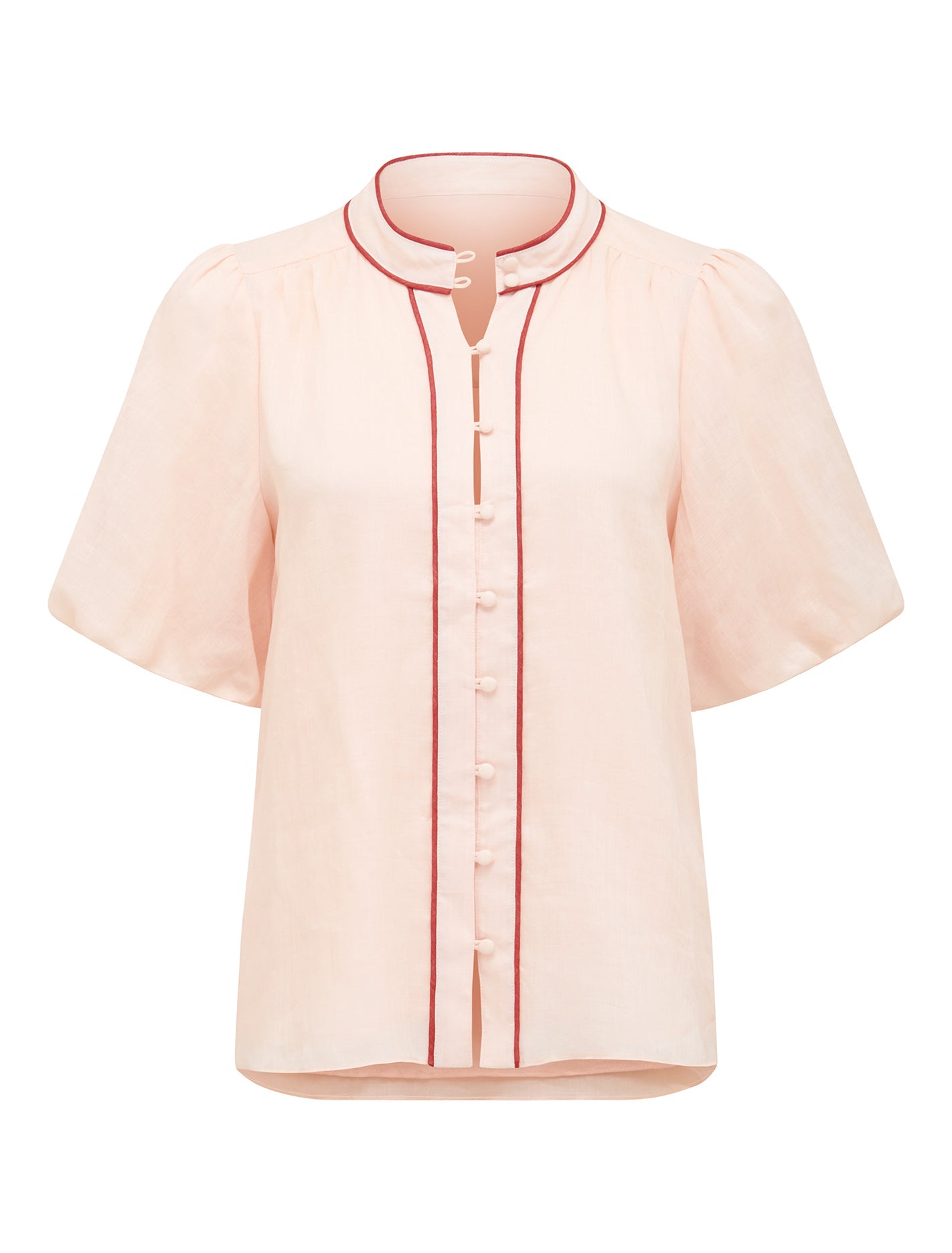 Perry Piping Blouse Misty Pink_mannequin