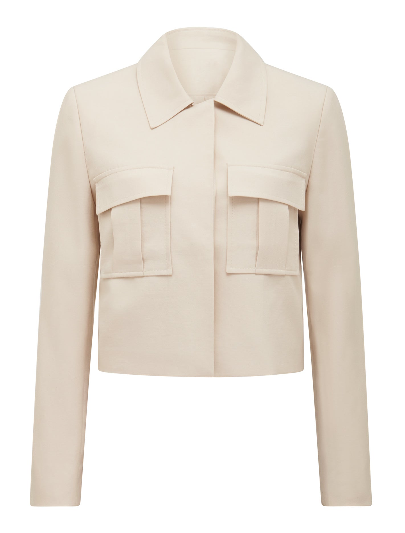 Scarlett Utility Jacket Cream_mannequin