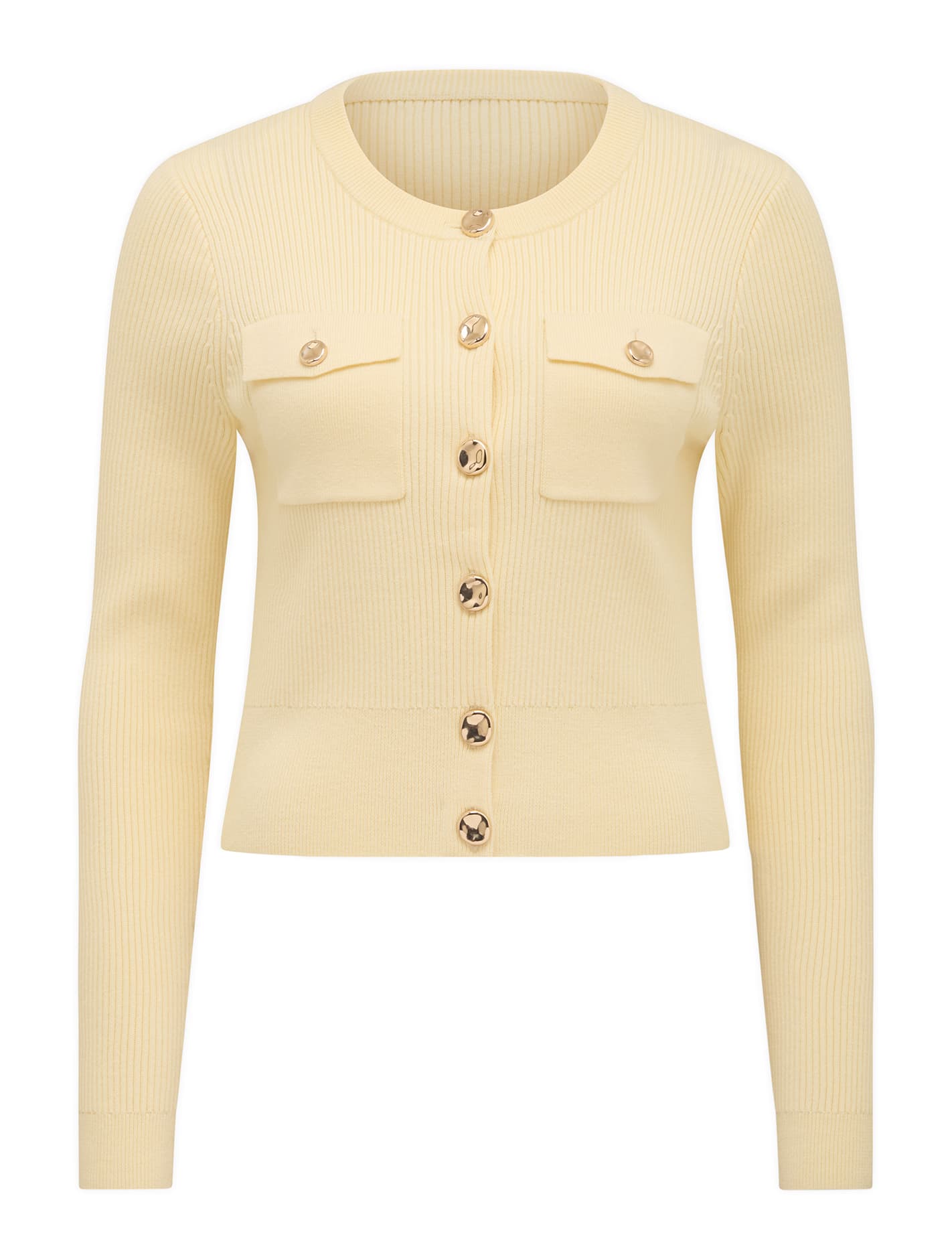 Delta Utility Knit Cardigan Vanilla_mannequin