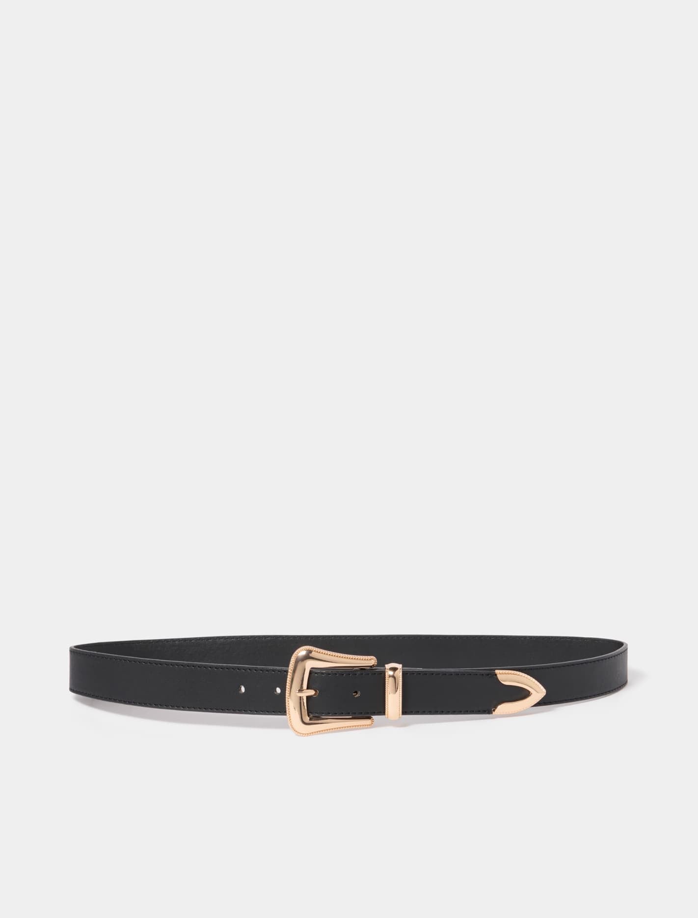 Brielle Buckle Belt Black_mannequin