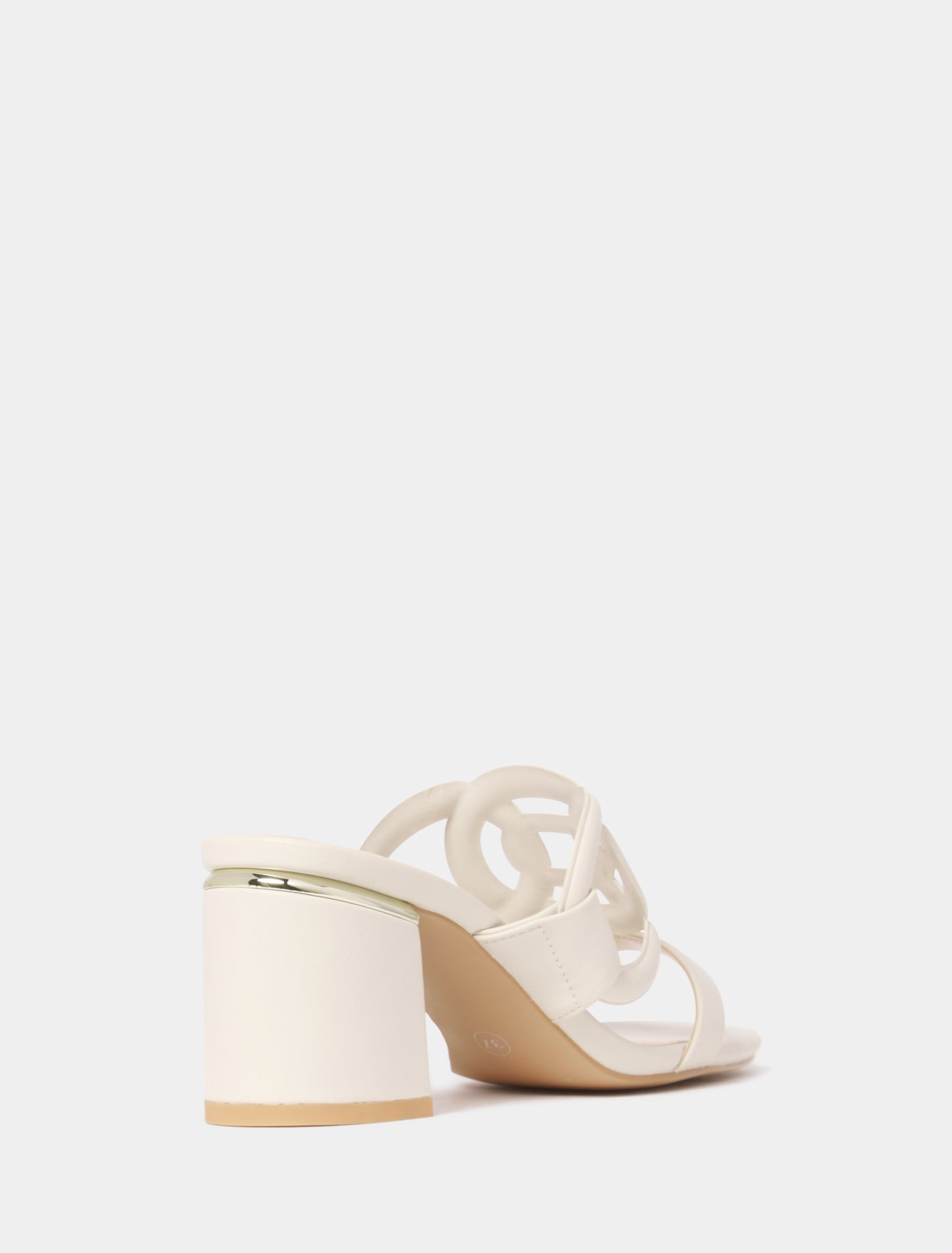 Natalie Mule Block Heels Ivory_mannequin