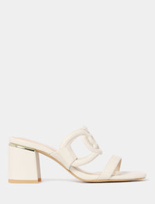 Natalie Mule Block Heels Ivory_mannequin