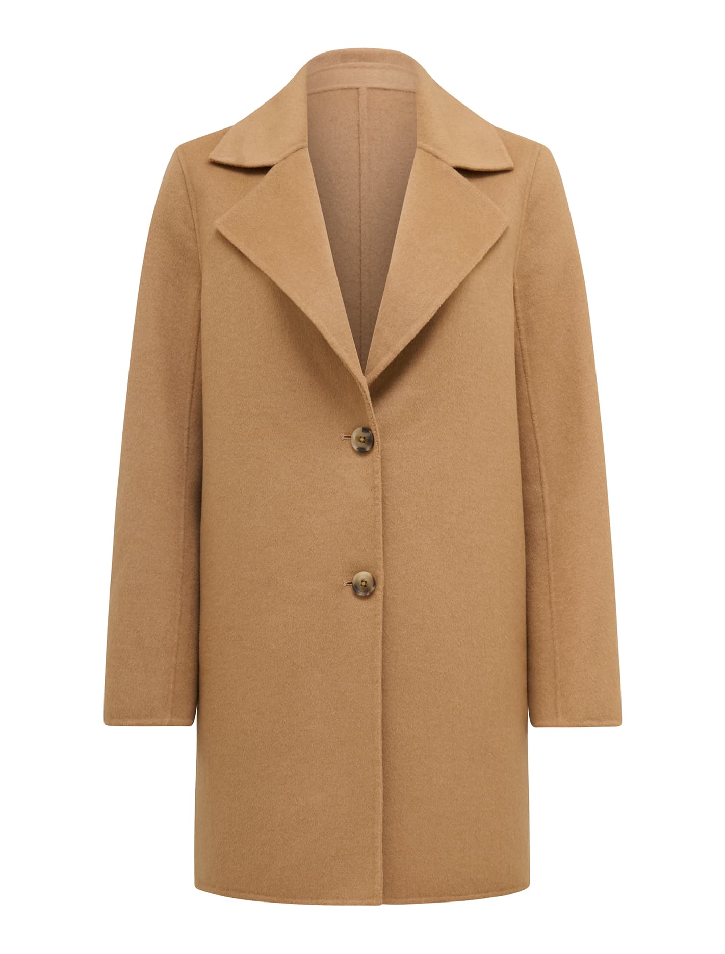 Madi Felled Mid-Length Coat Camel Marle_mannequin