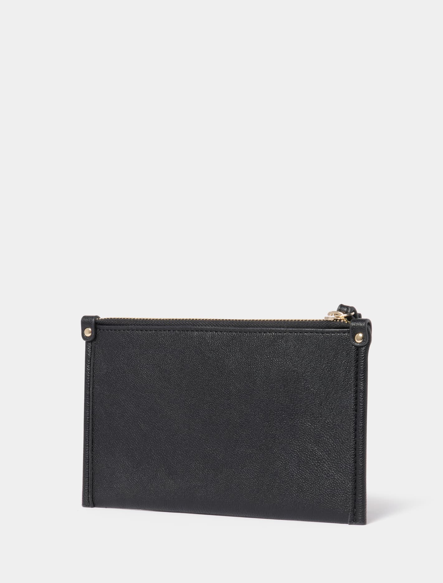Alannah Logo Wristlet Wallet Black_mannequin