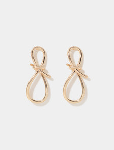 Lainey Loop Knot Earring Gold_mannequin