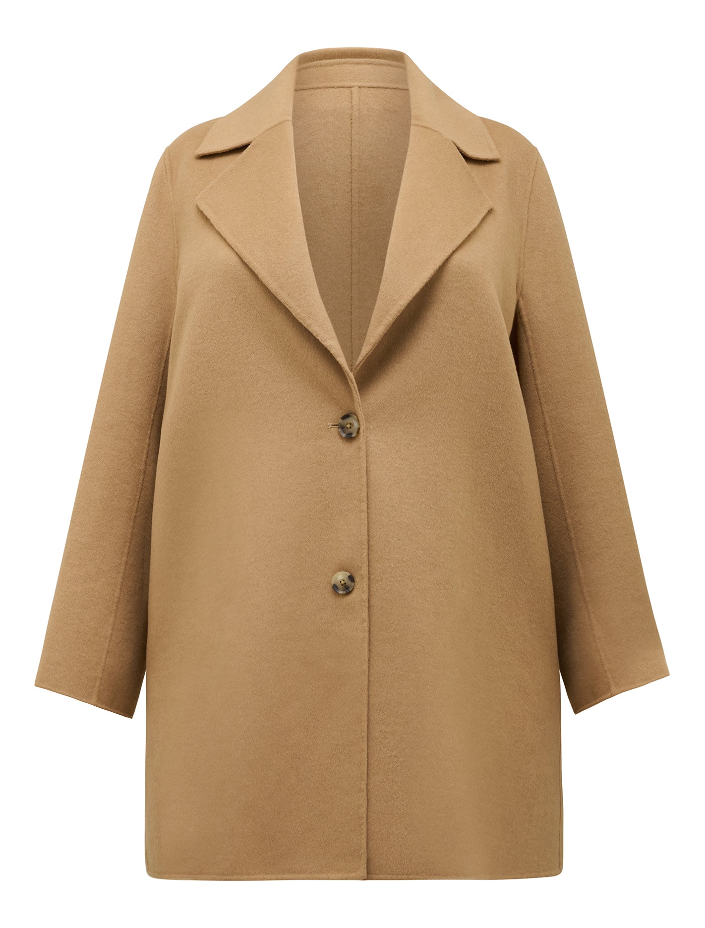 Madi Felled Mid Length Coat Camel_mannequin