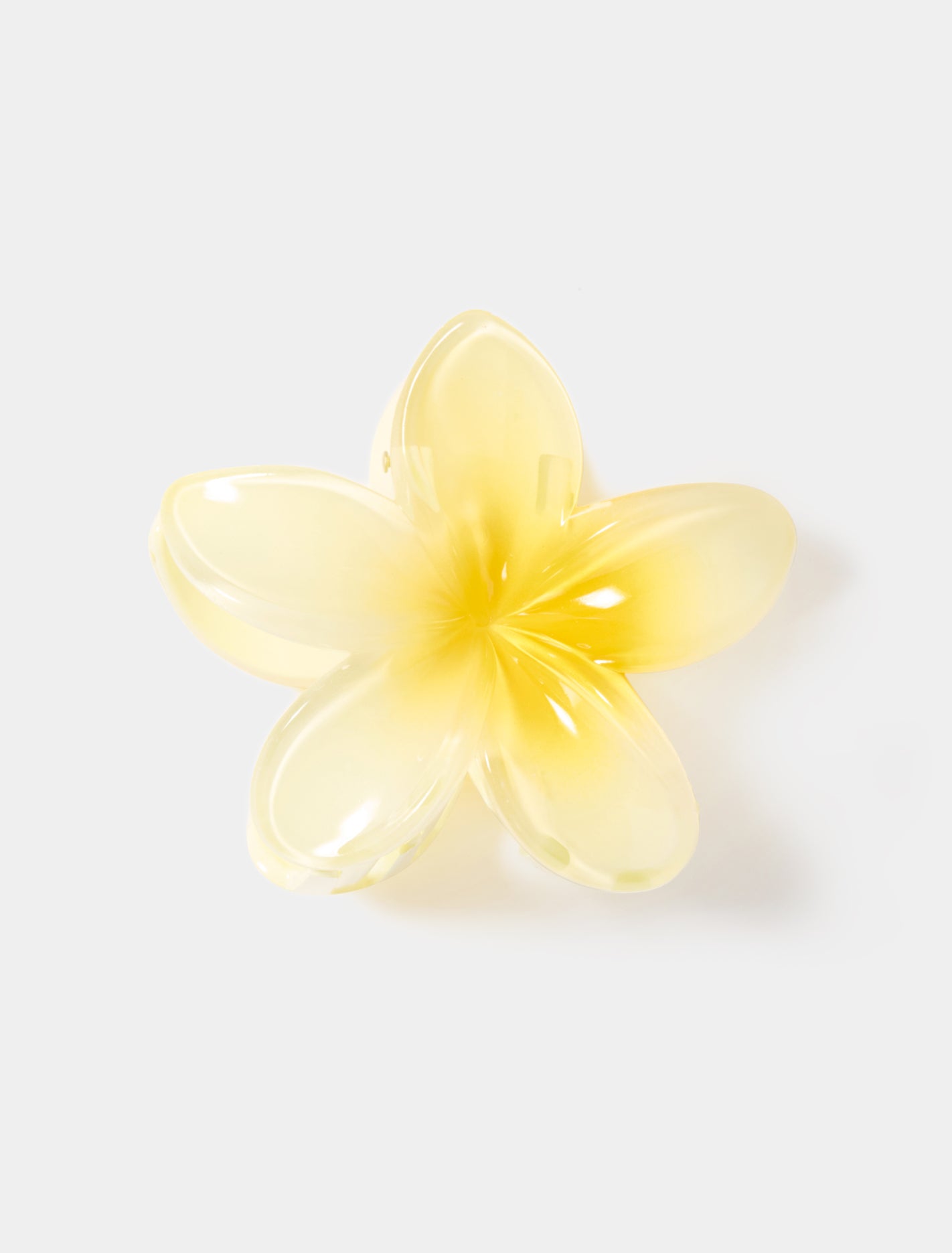 Fifi Flower Claw Clip Yellow_mannequin