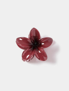 Fifi Flower Claw Clip Wine_mannequin
