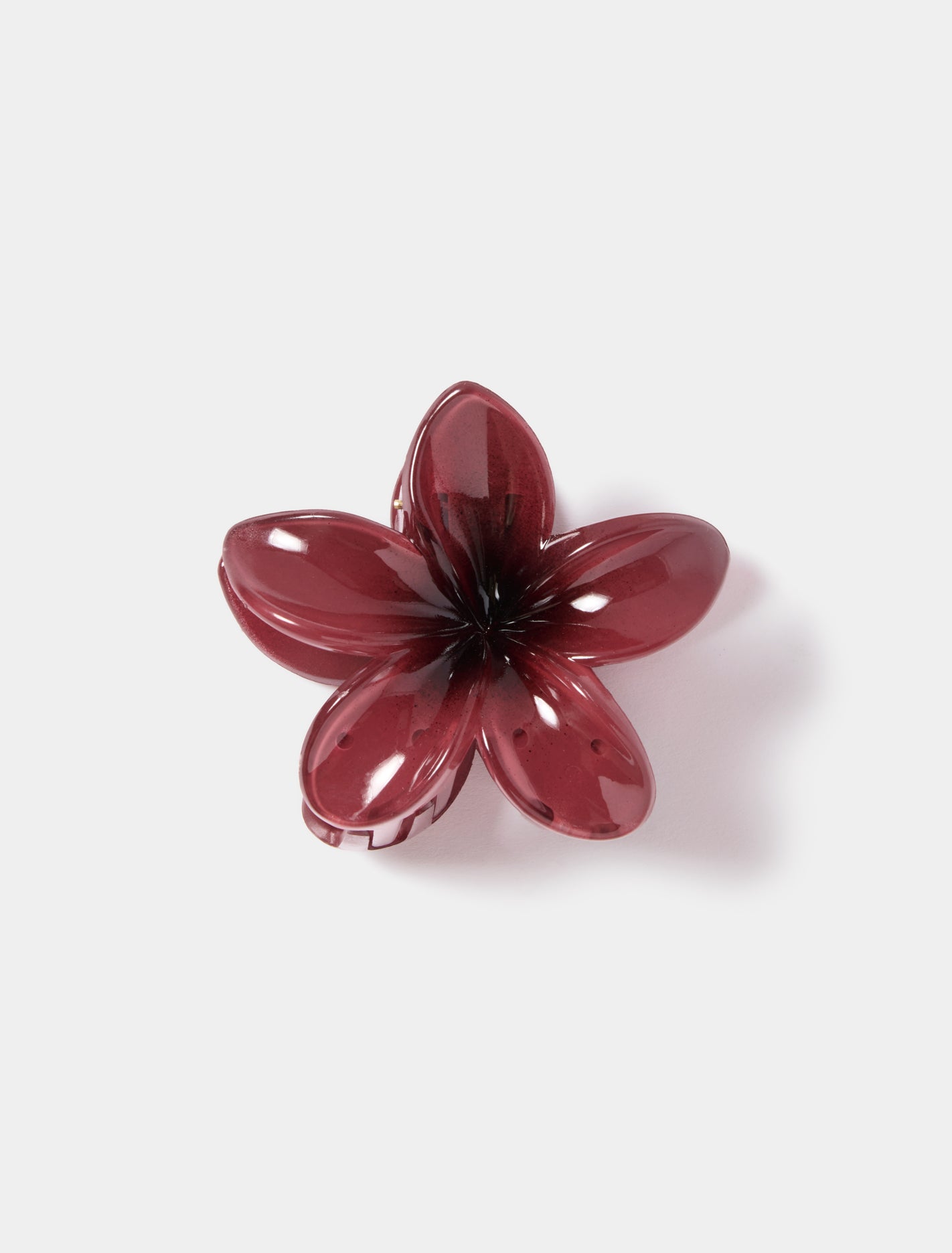 Fifi Flower Claw Clip Wine_mannequin