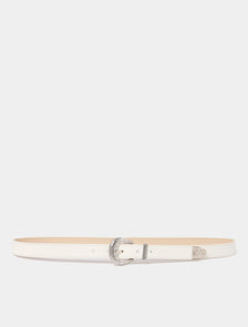 Winnie Western Jean Belt White_mannequin
