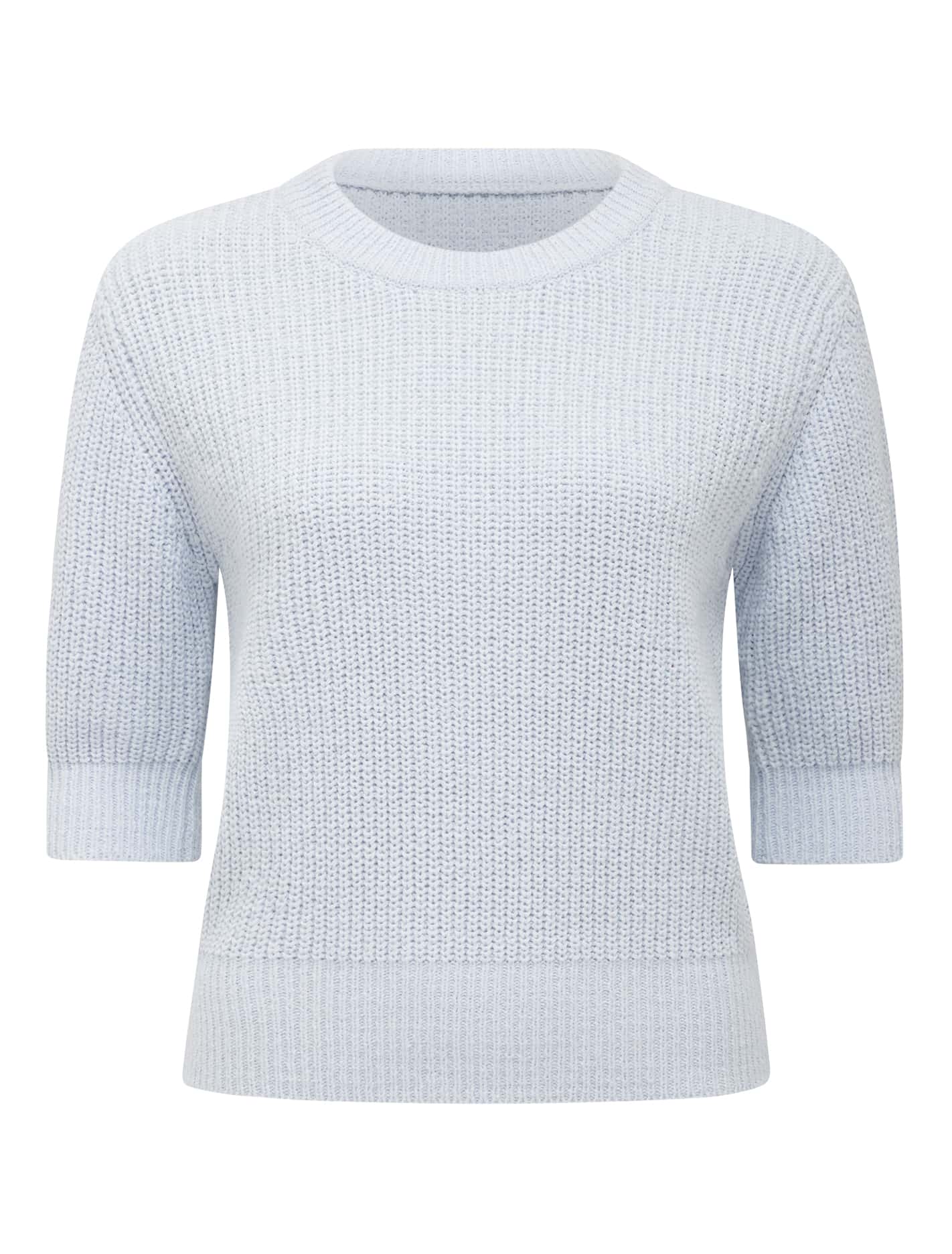 Eryn Knitted Tee Dusty Blue_mannequin
