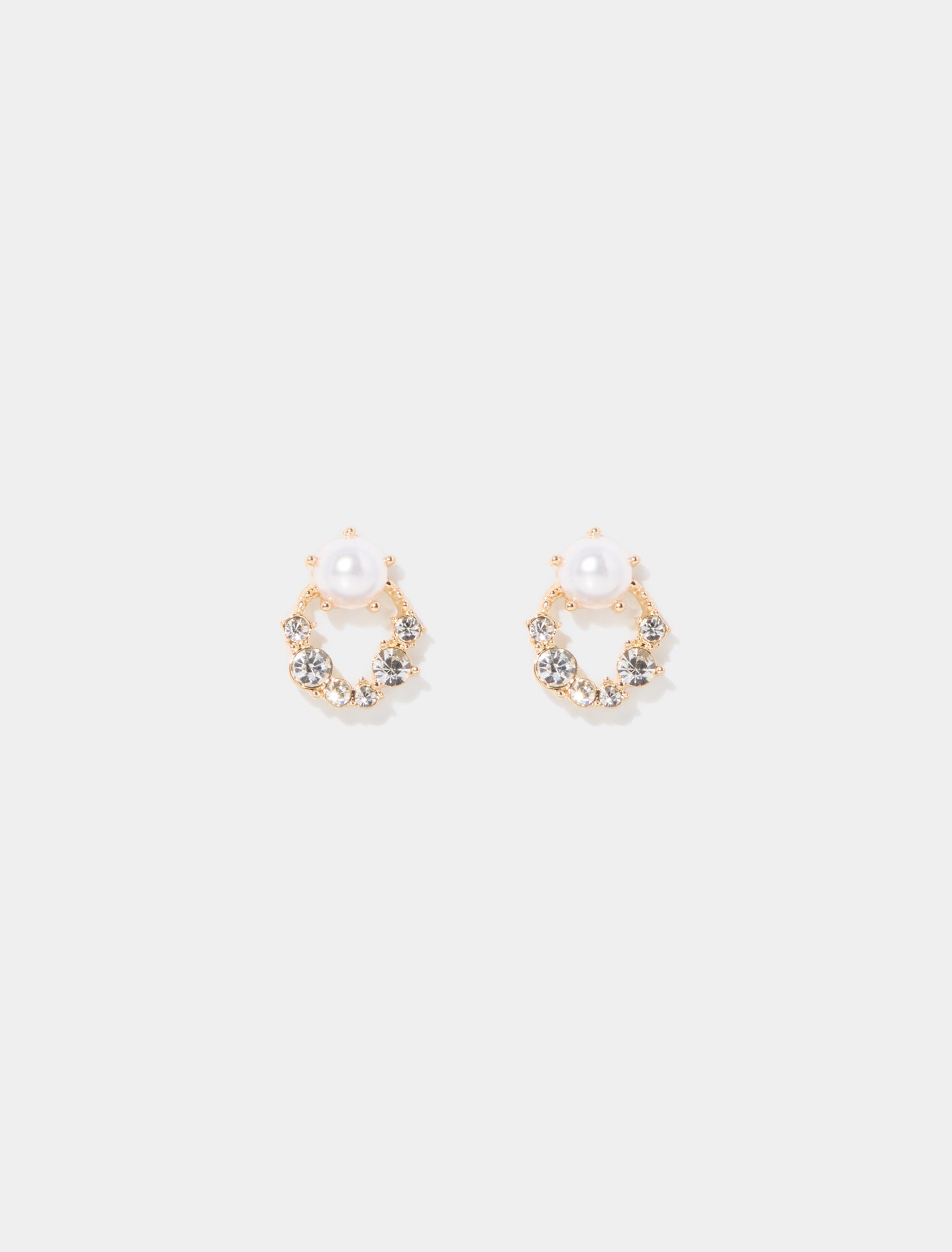 Rita Round Stone Earring Multi_mannequin