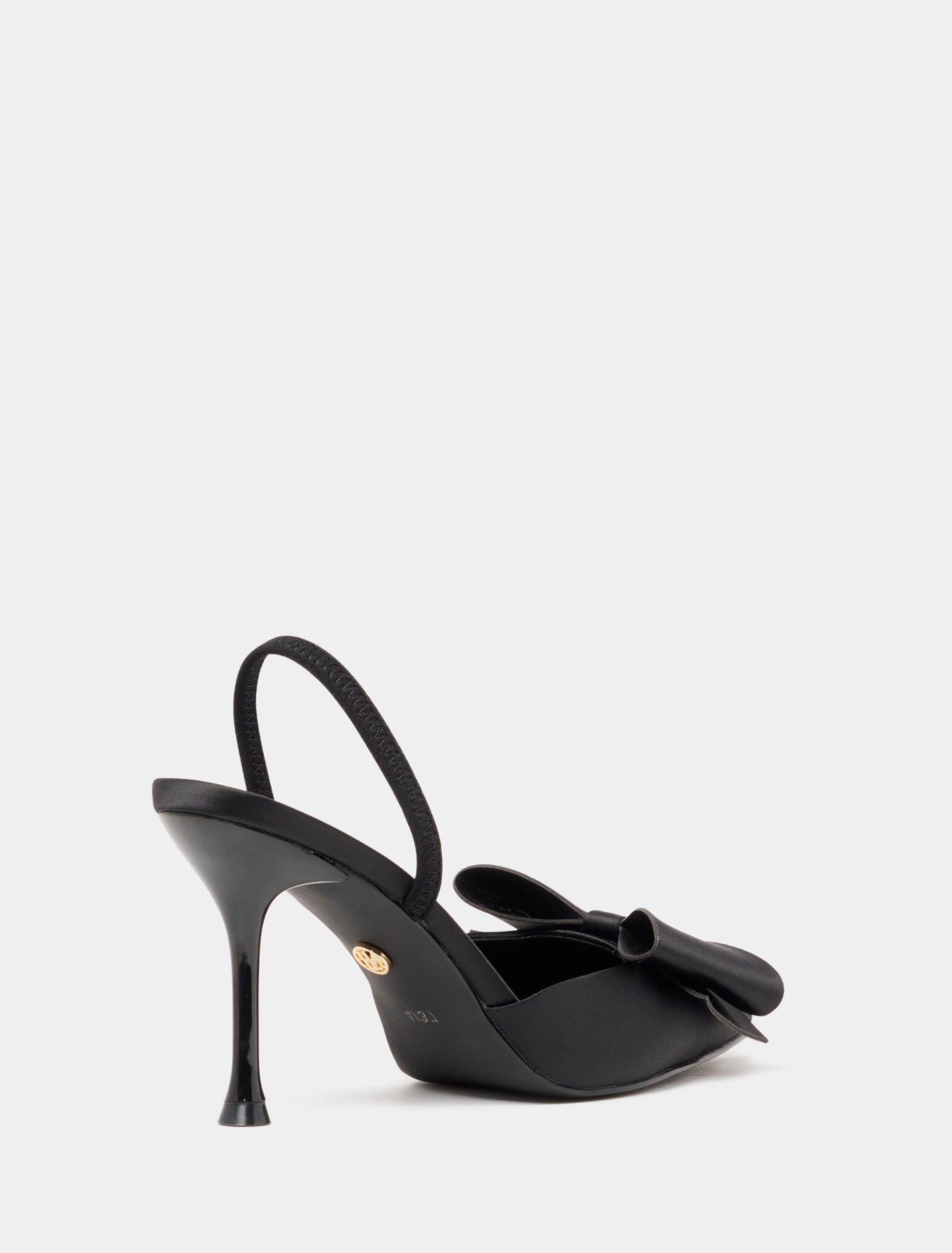 Jenna Bow Trim Slingback Shoe Black_mannequin